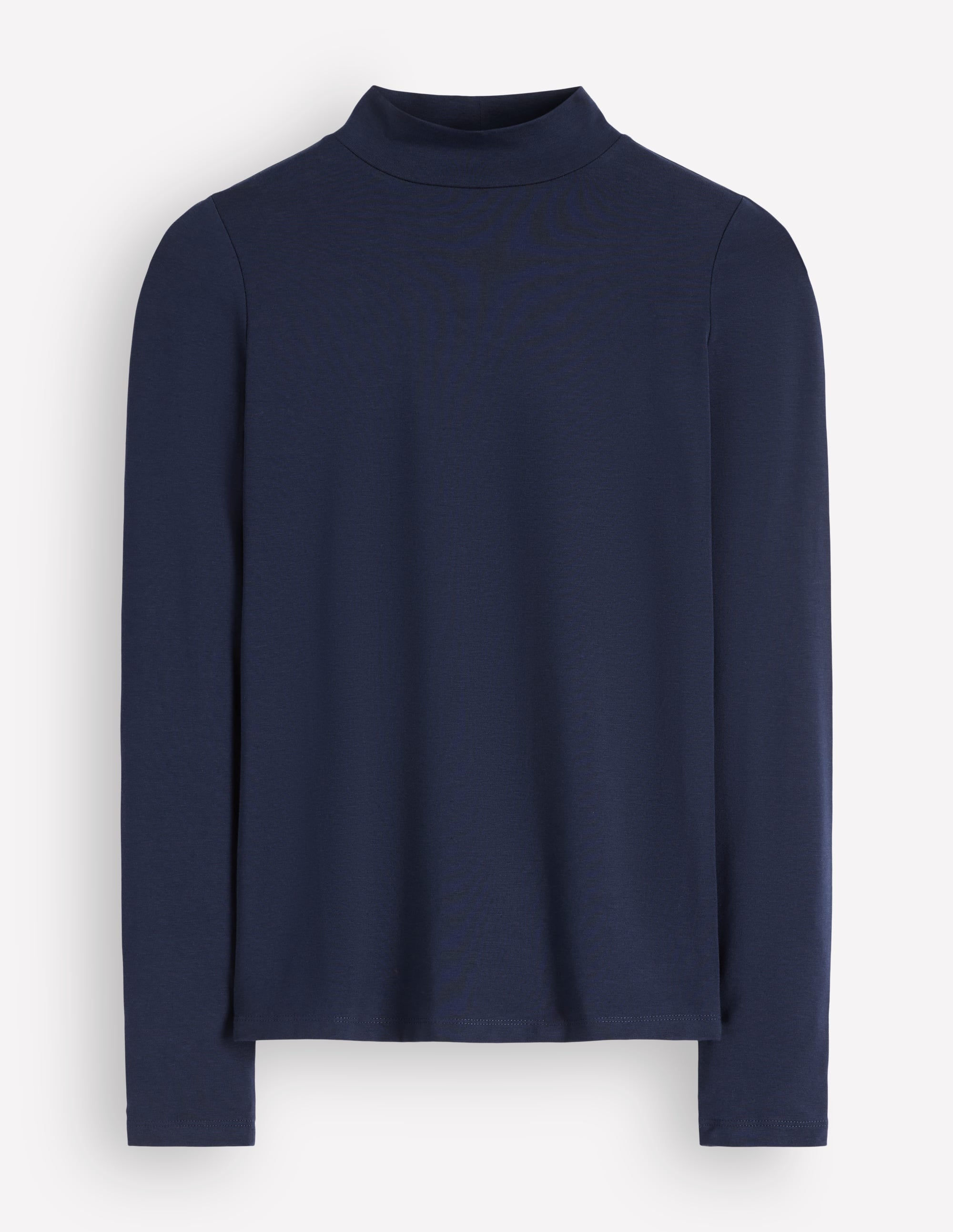High Neck Long Sleeve-Navy - Image 5