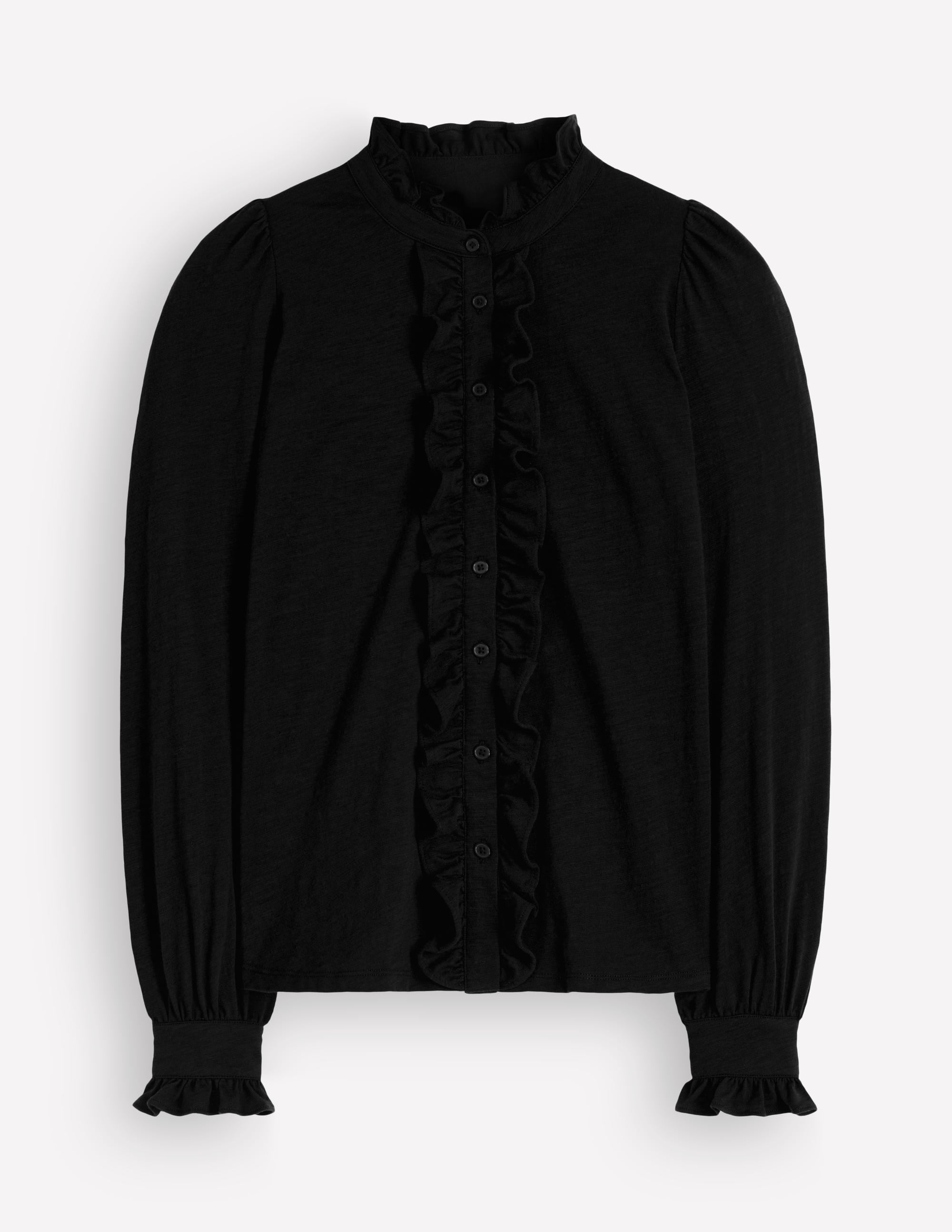 Mega Frill Blouse-Black - Image 5