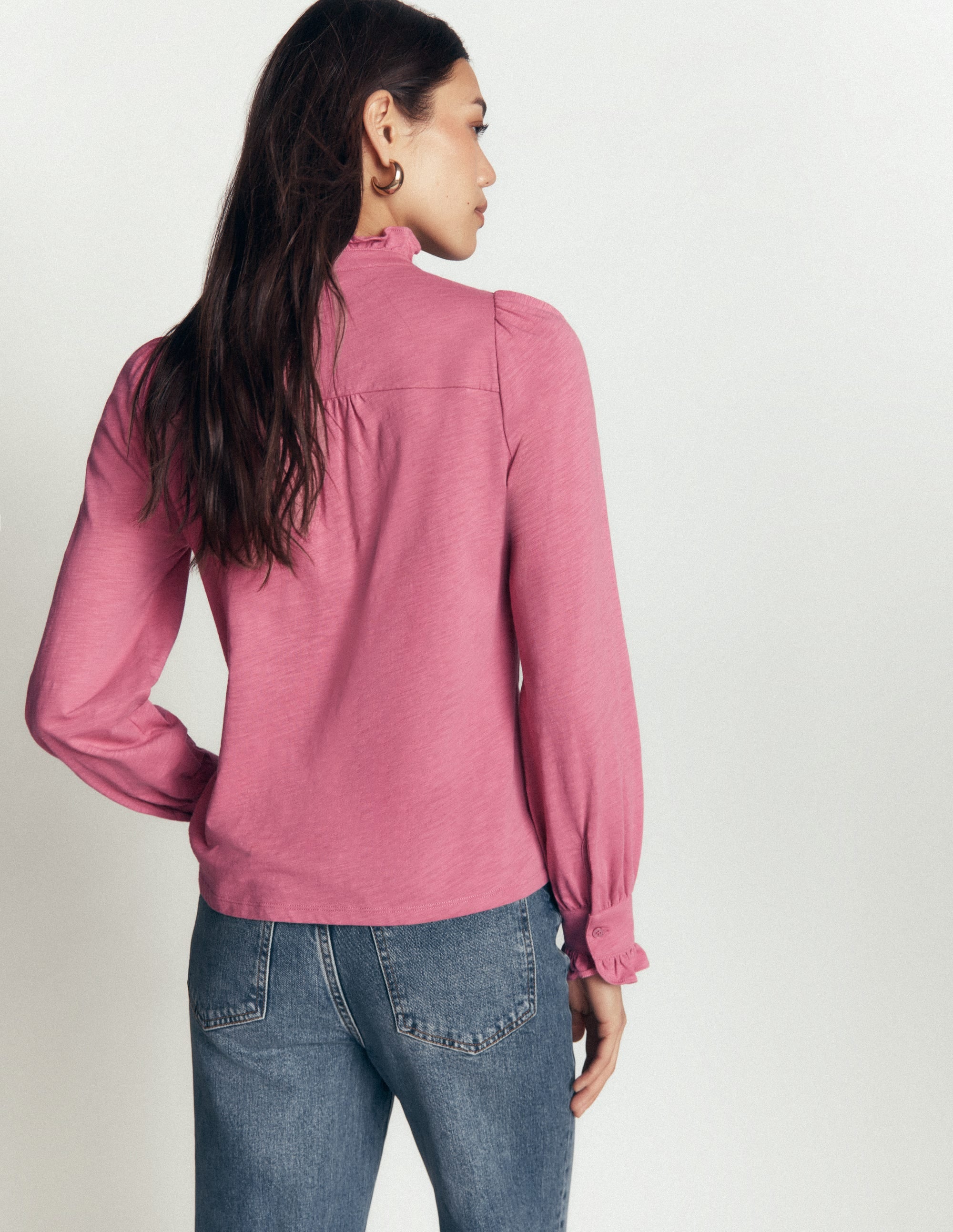 Mega Frill Blouse-Pink Heather - Image 3
