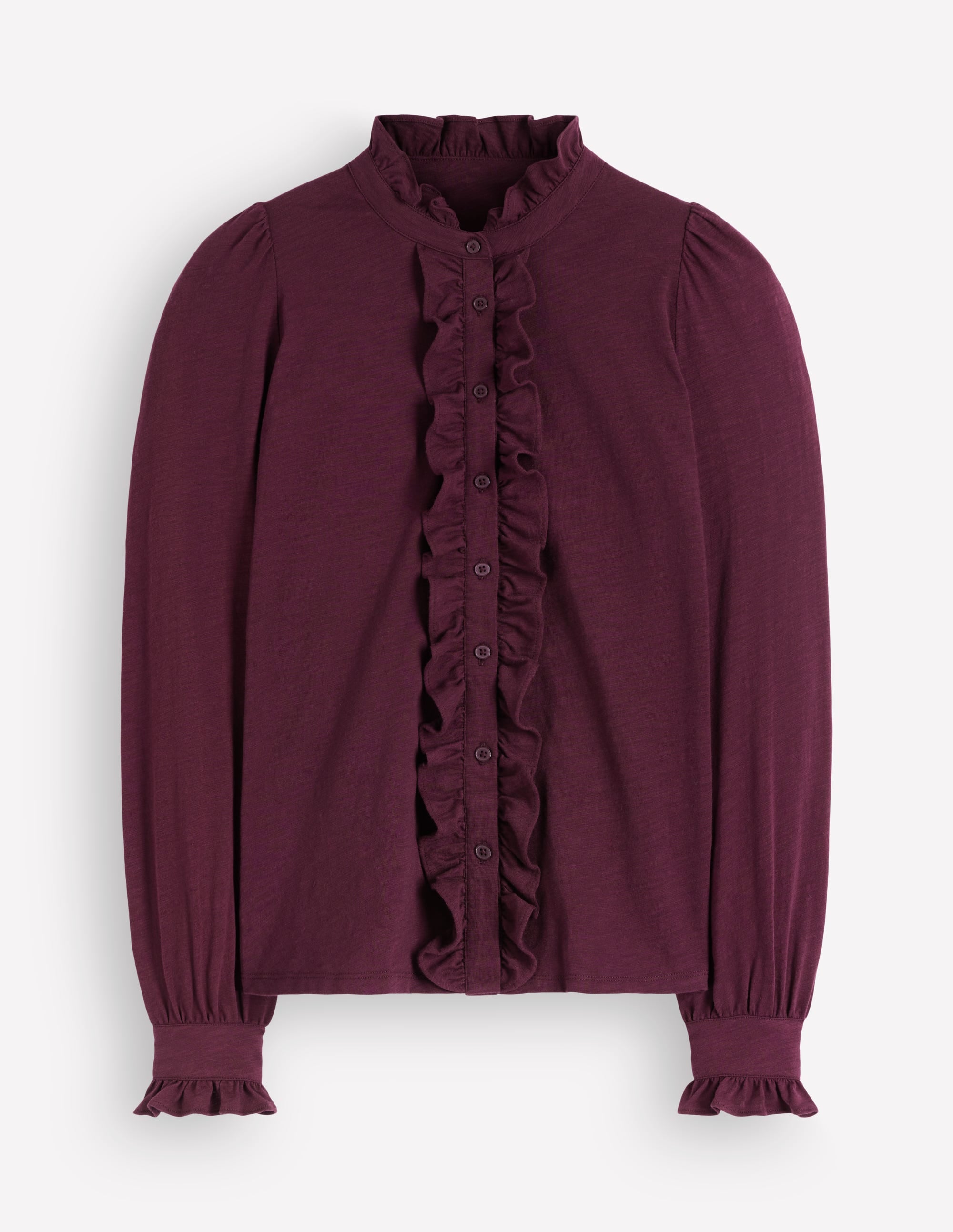 Mega Frill Blouse-Dark Cherry - Image 5