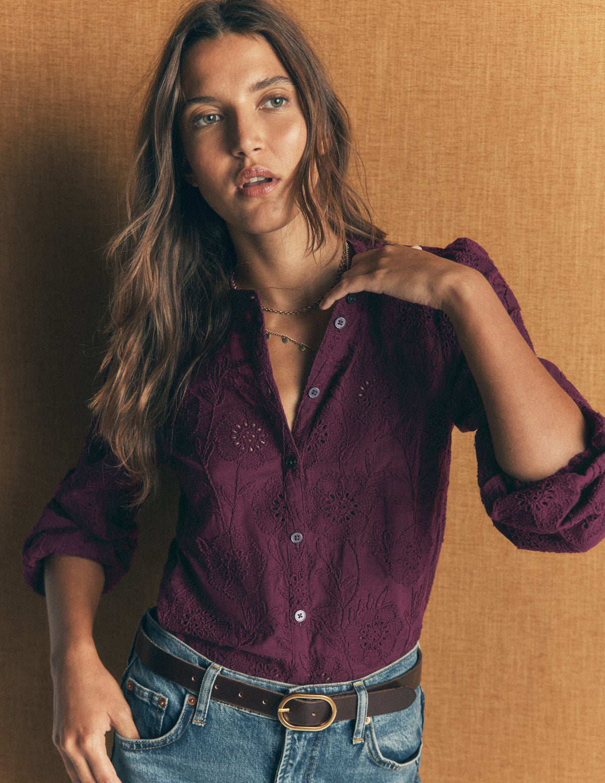 Broderie Cotton Top-Wine Tasting-1