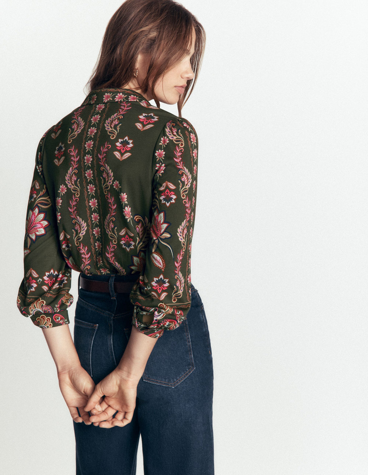 Collared Jersey Shirt-Peacock Paradise - Image 3