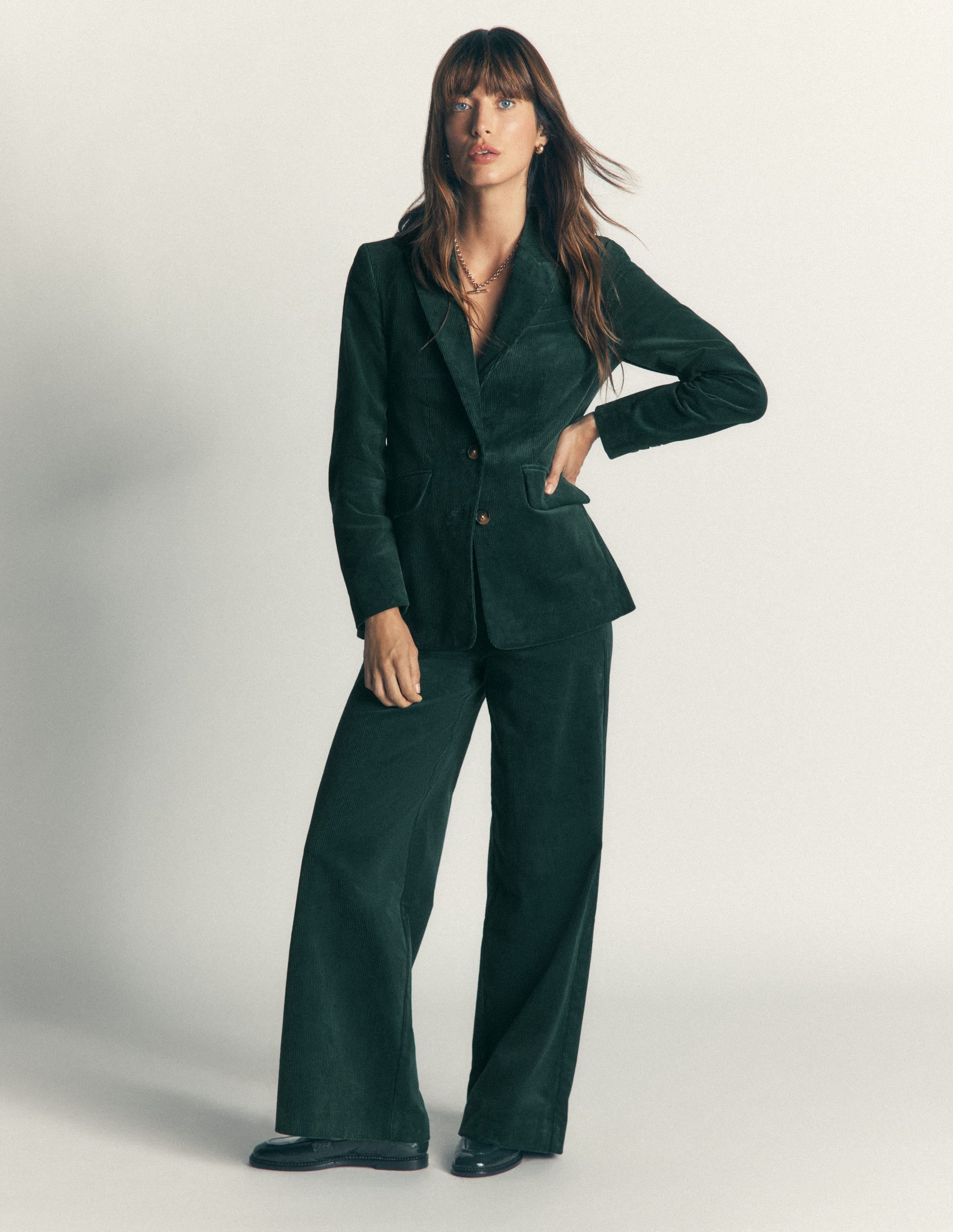 Stamford Cord Blazer-Midnight Teal - Image 4