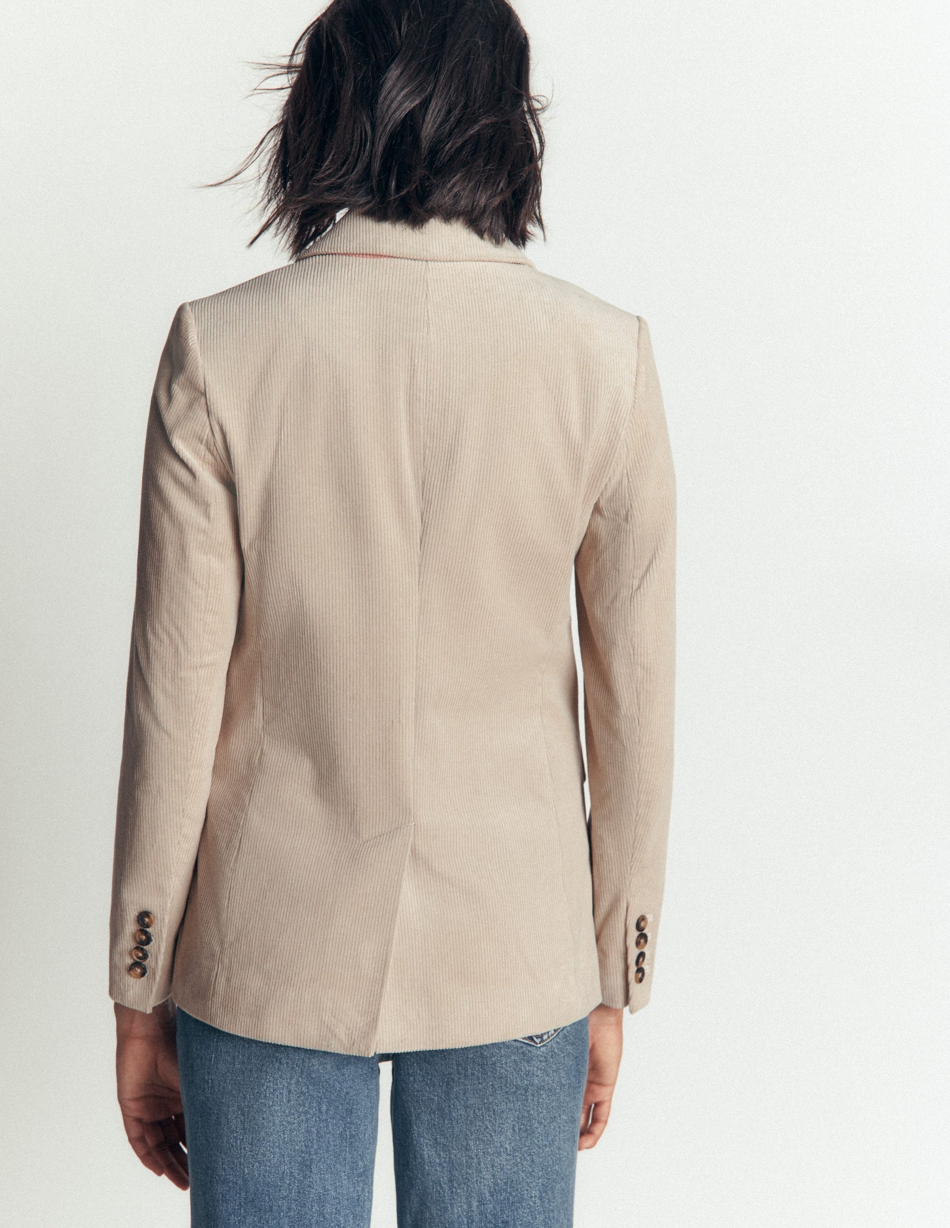 Stamford Cord Blazer-Latte-5