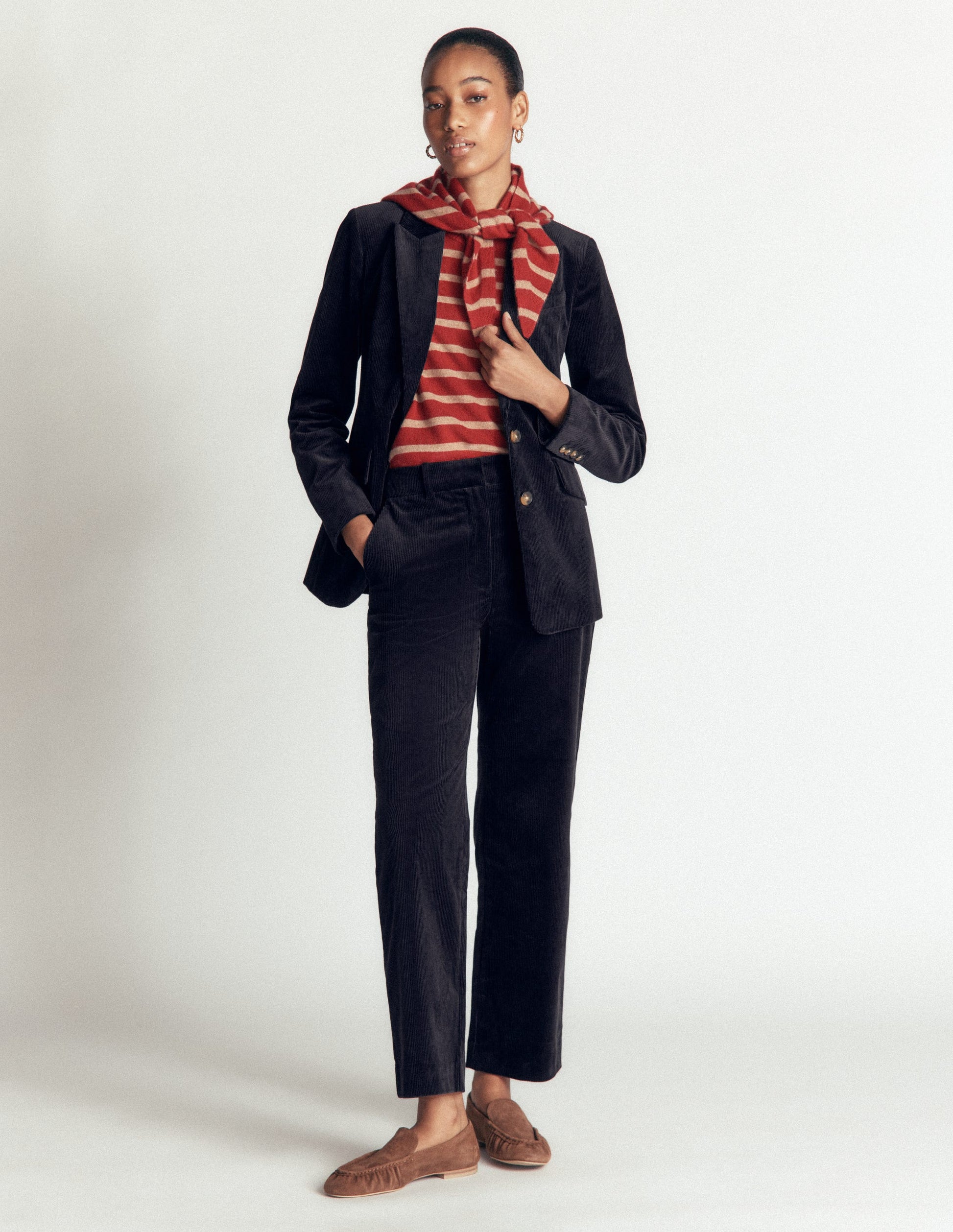 Stamford Cord Blazer-Navy-6