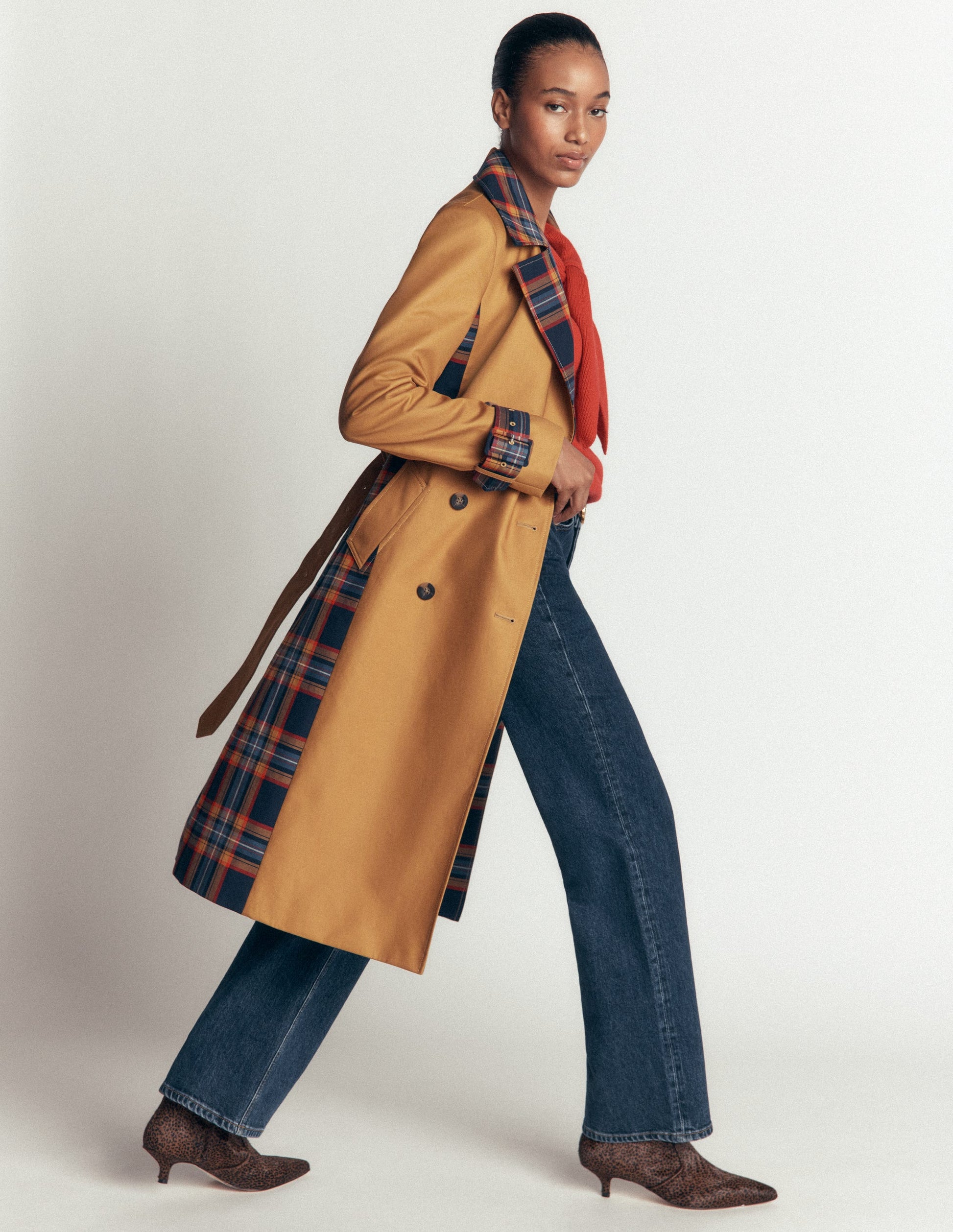 Double Breasted Trench-Camel-4