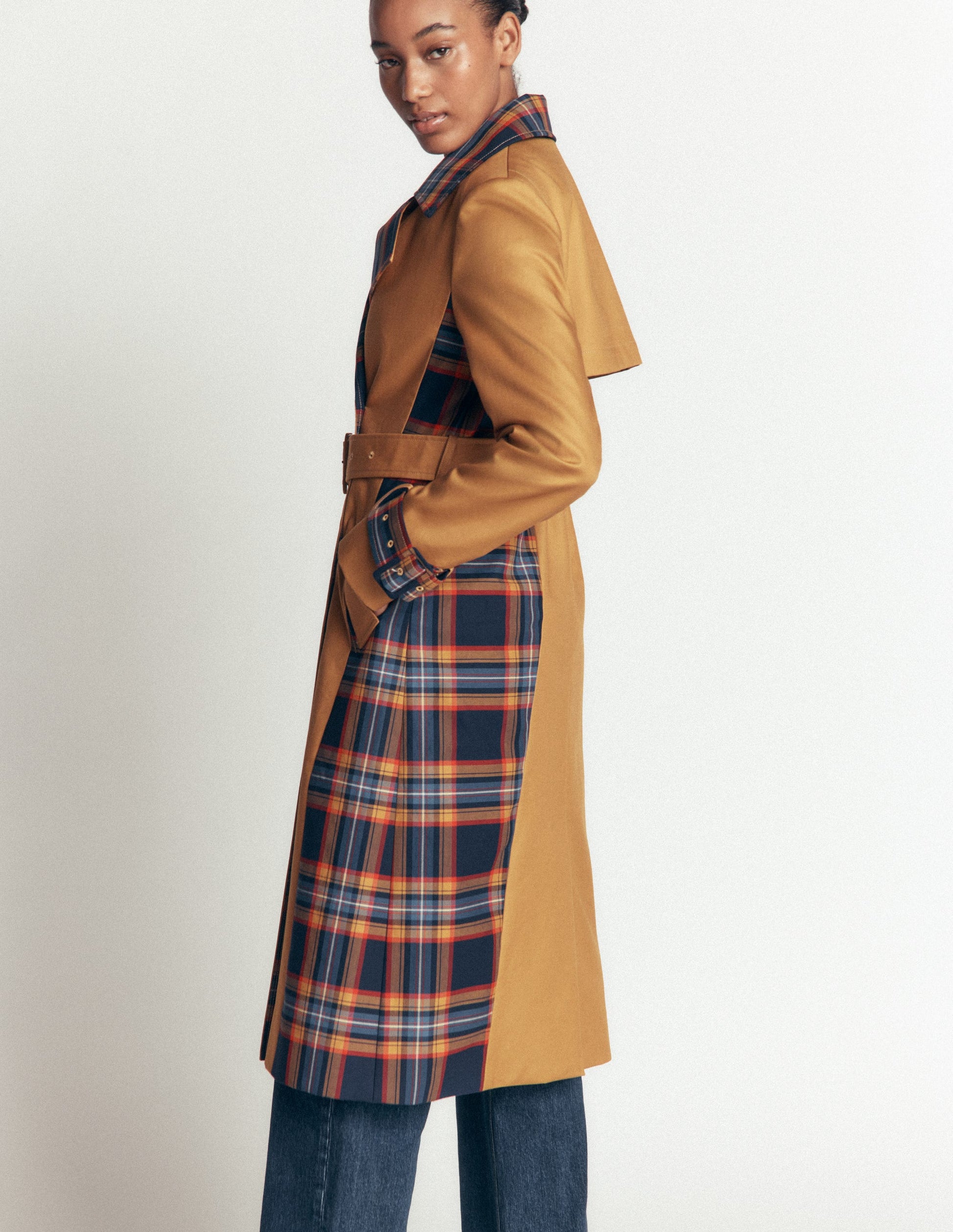 Double Breasted Trench-Camel-8