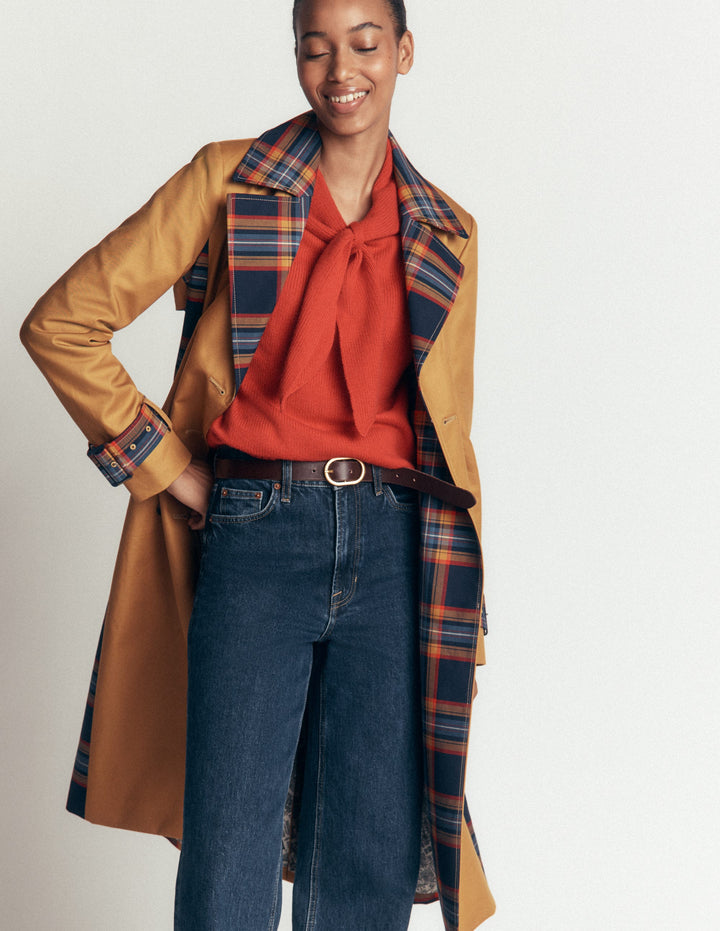 Double Breasted Trench-Camel