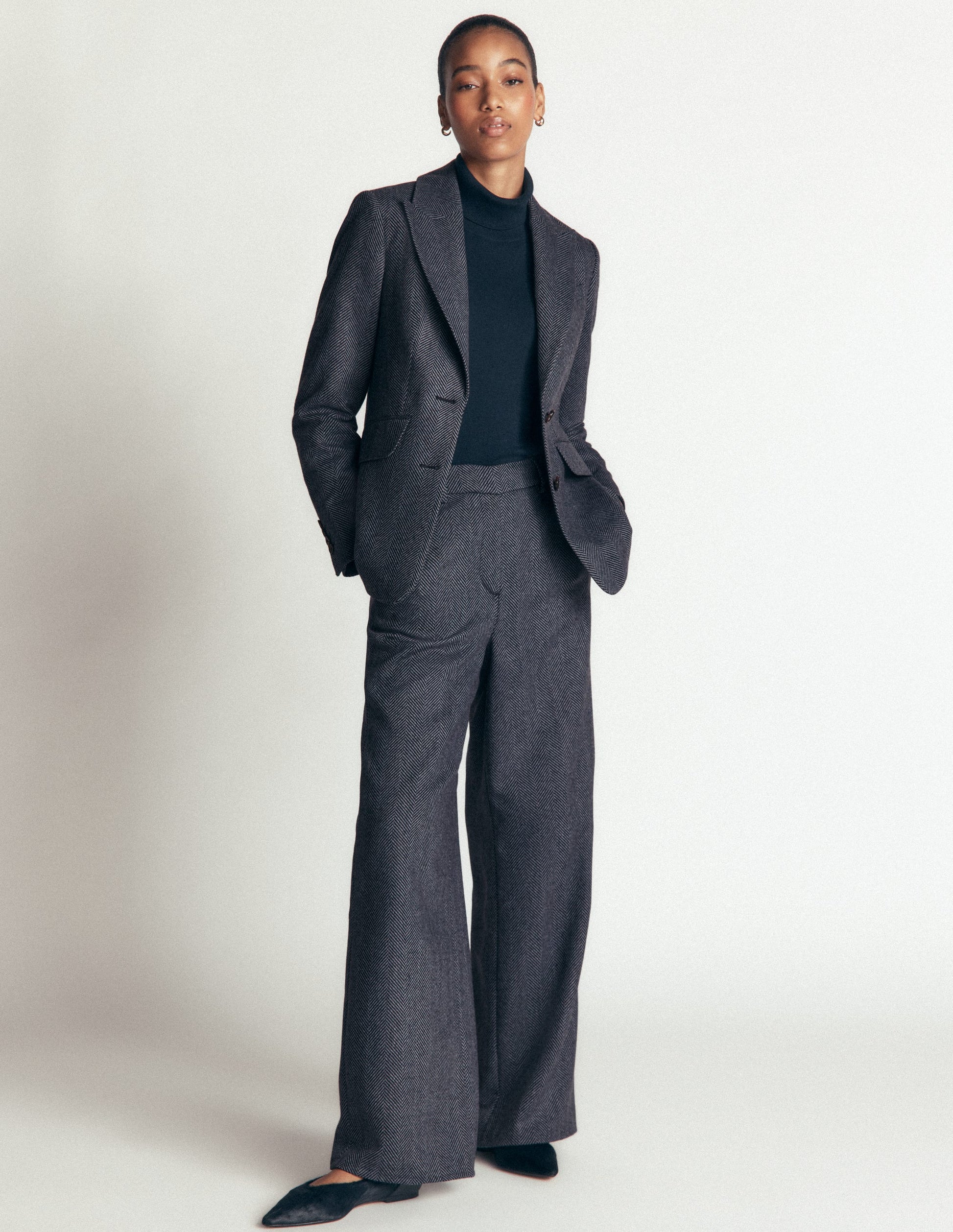 Stamford Wool Blazer-Blue and Navy Herringbone-6