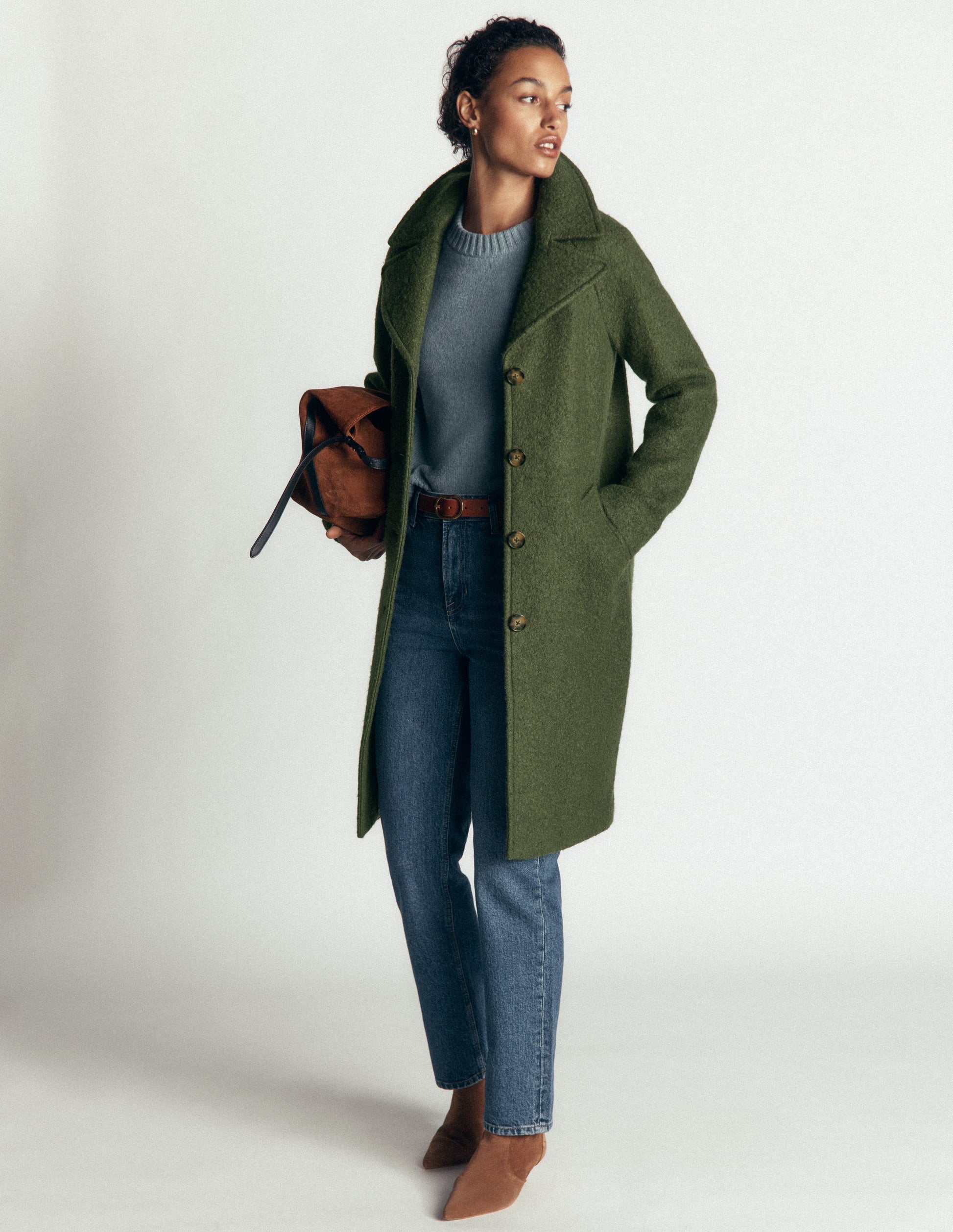 Cotswold Wool Coat-Hunter Green-1