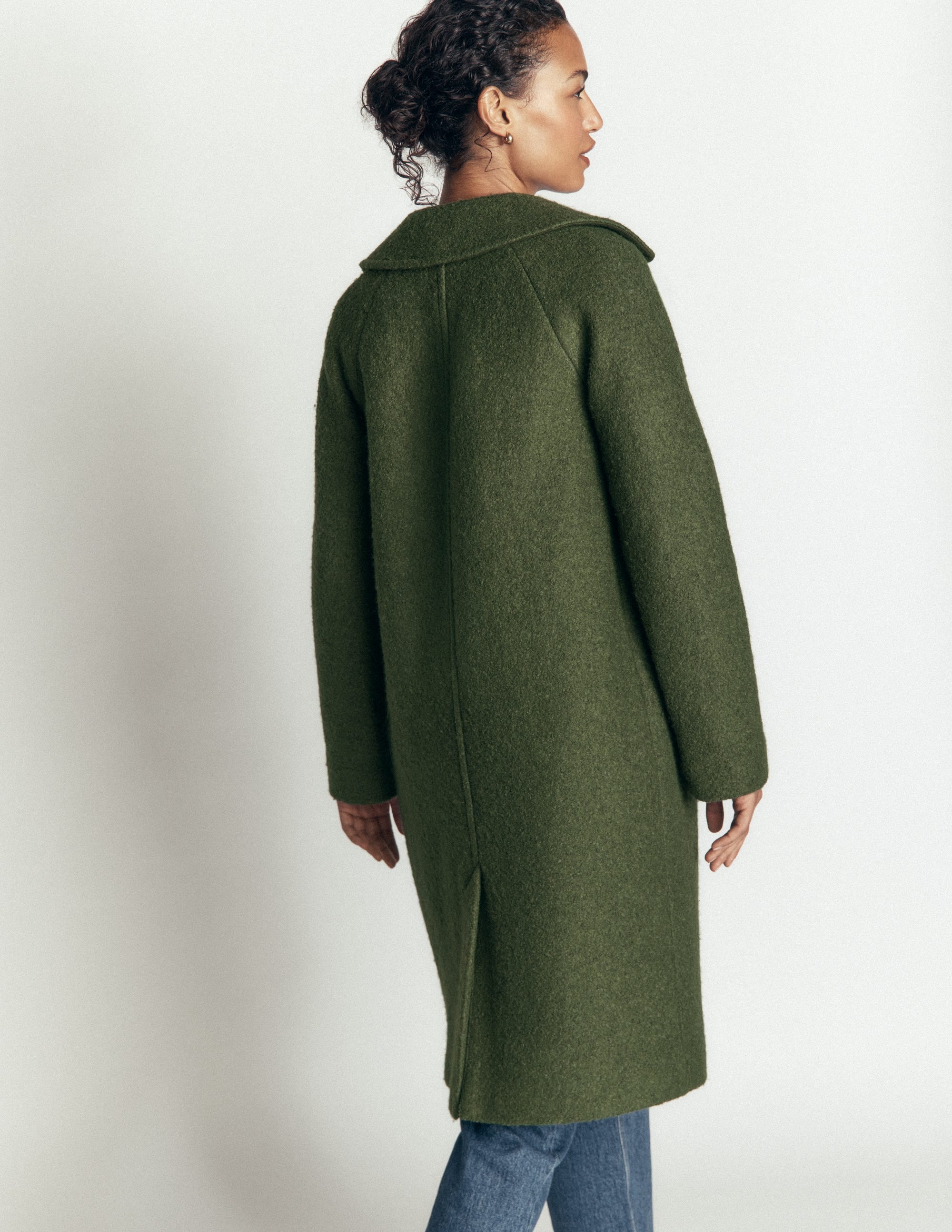 Cotswold Wool Coat - Hunter Green | Boden USA