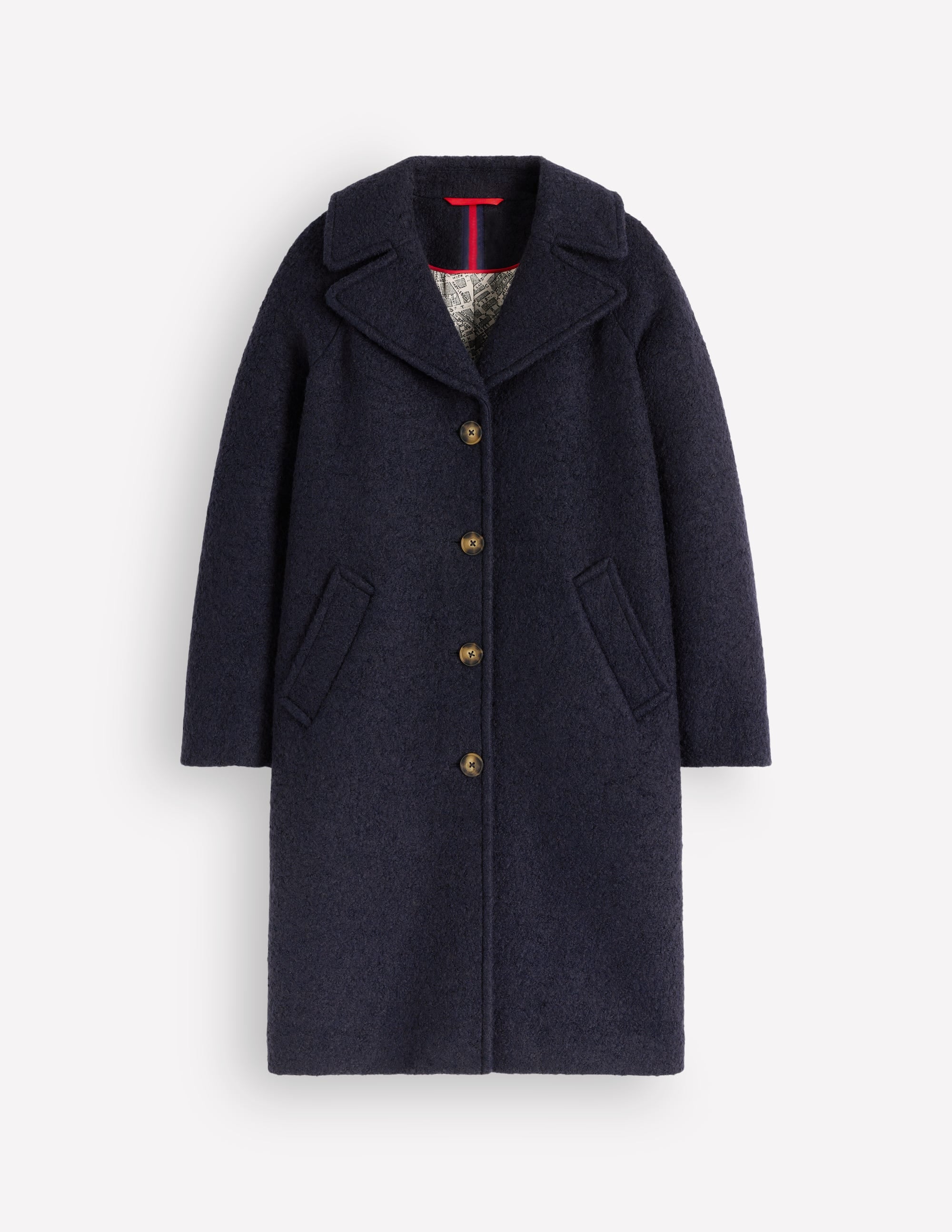 Cotswold Wool Coat-Navy - Image 7