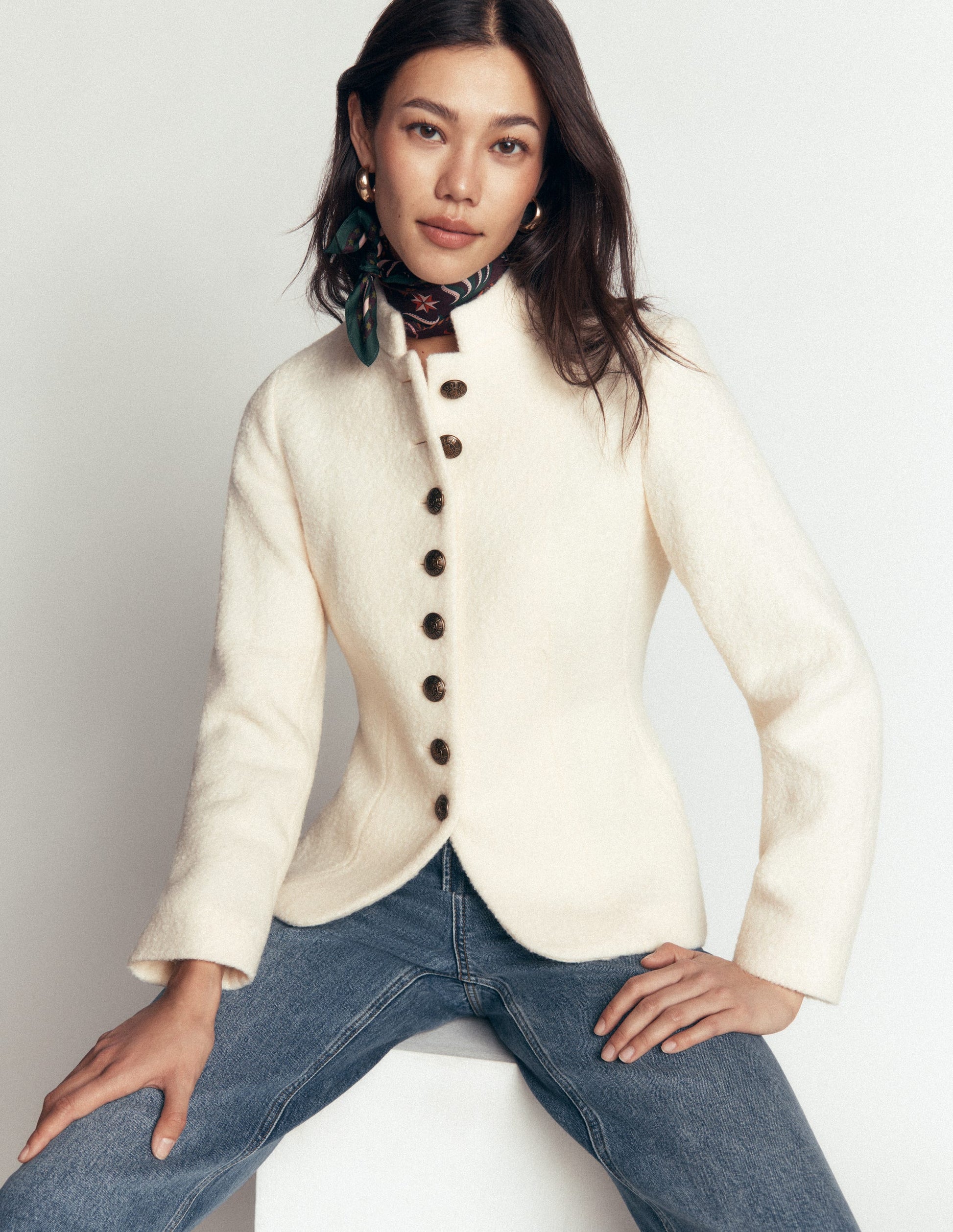 Hereford Boiled Wool Jacket-Ivory-1