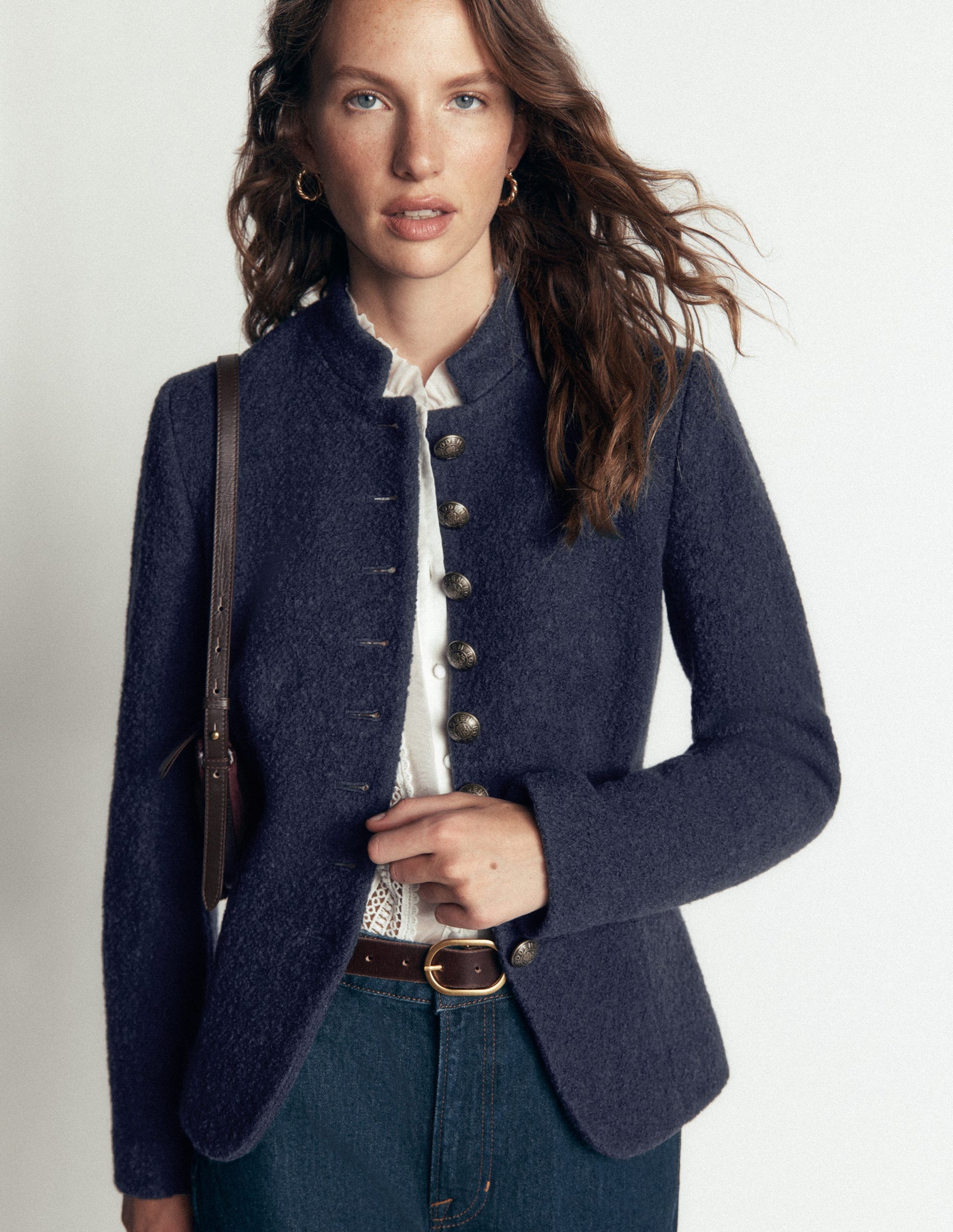 Hereford Boiled Wool Jacket-Navy-4