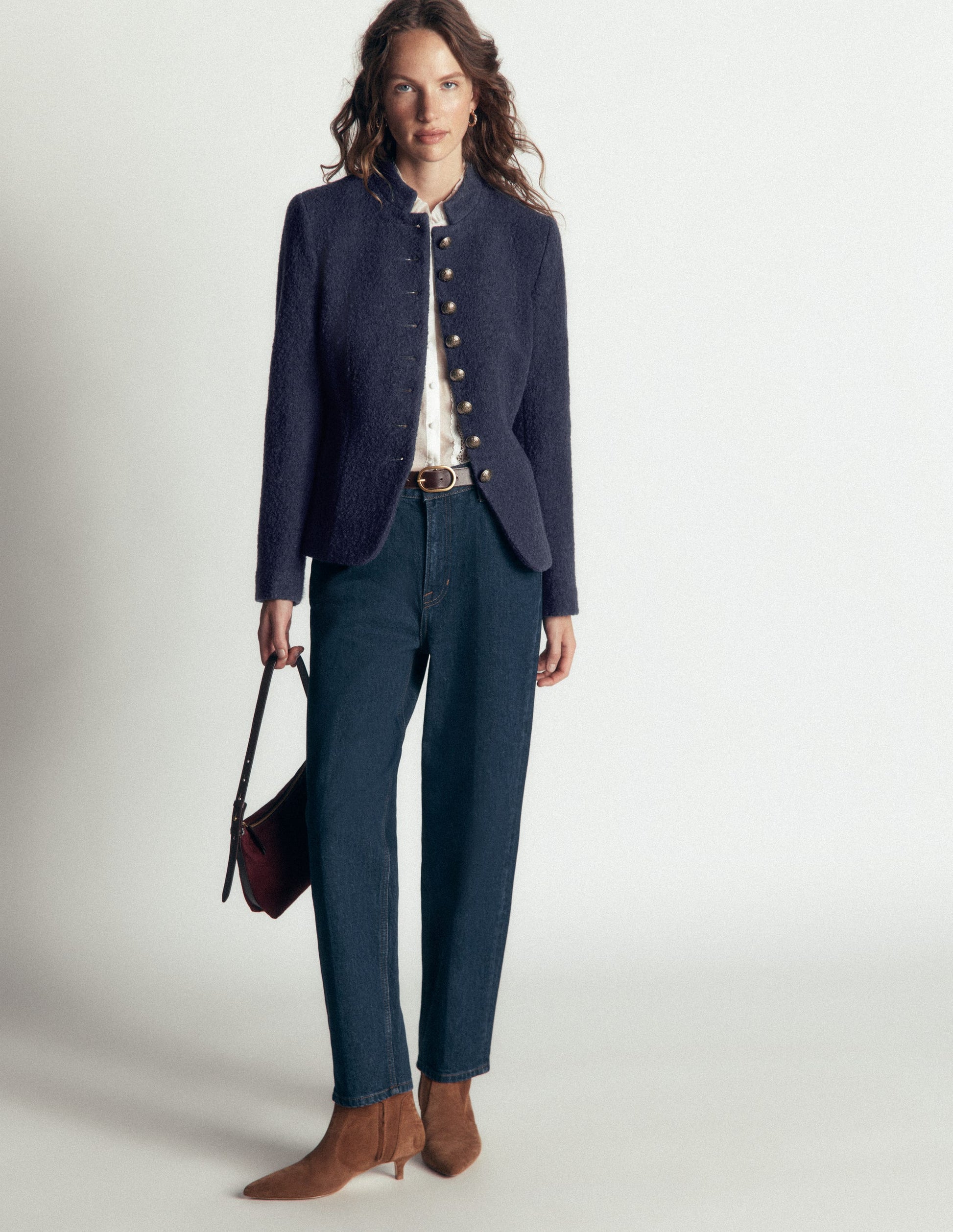 Hereford Boiled Wool Jacket-Navy-6