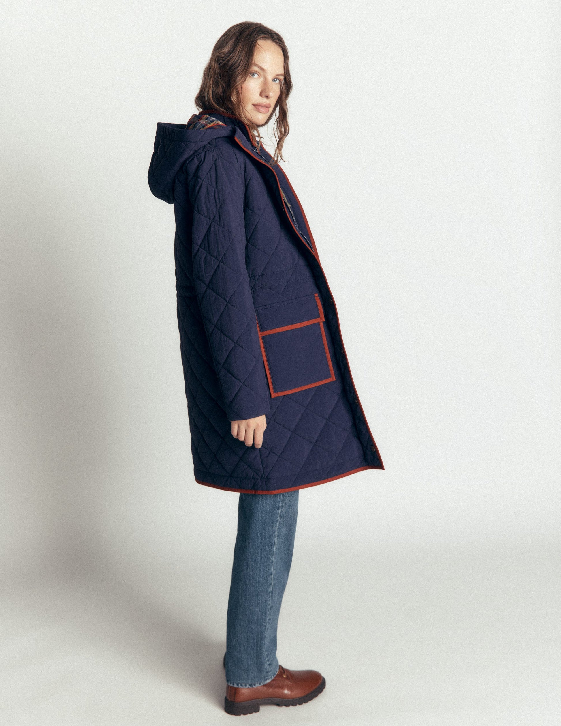 Quilted 4-in-1 Parka-Navy-1