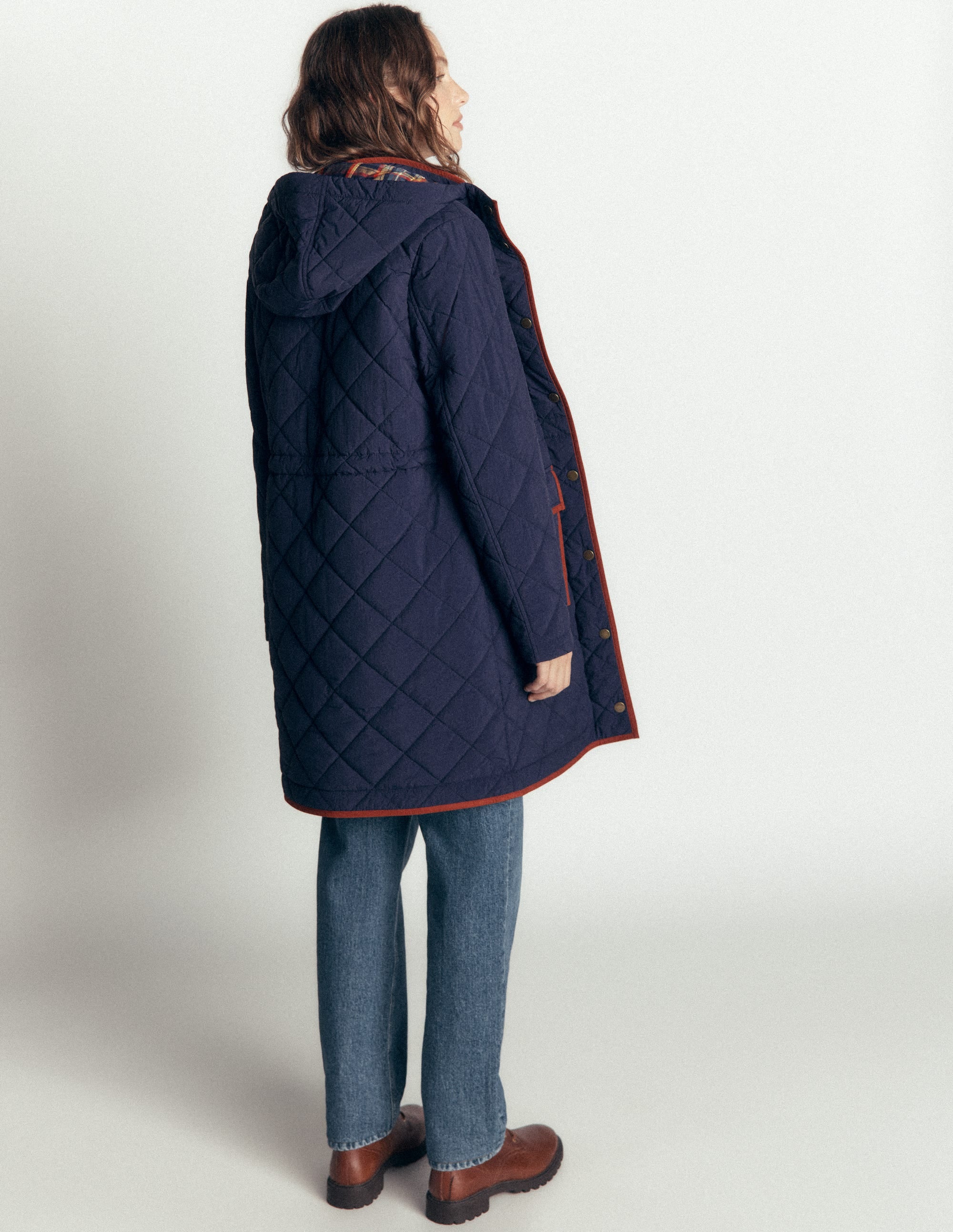 Quilted 4 - in - 1 Parka - Navy | Boden USA