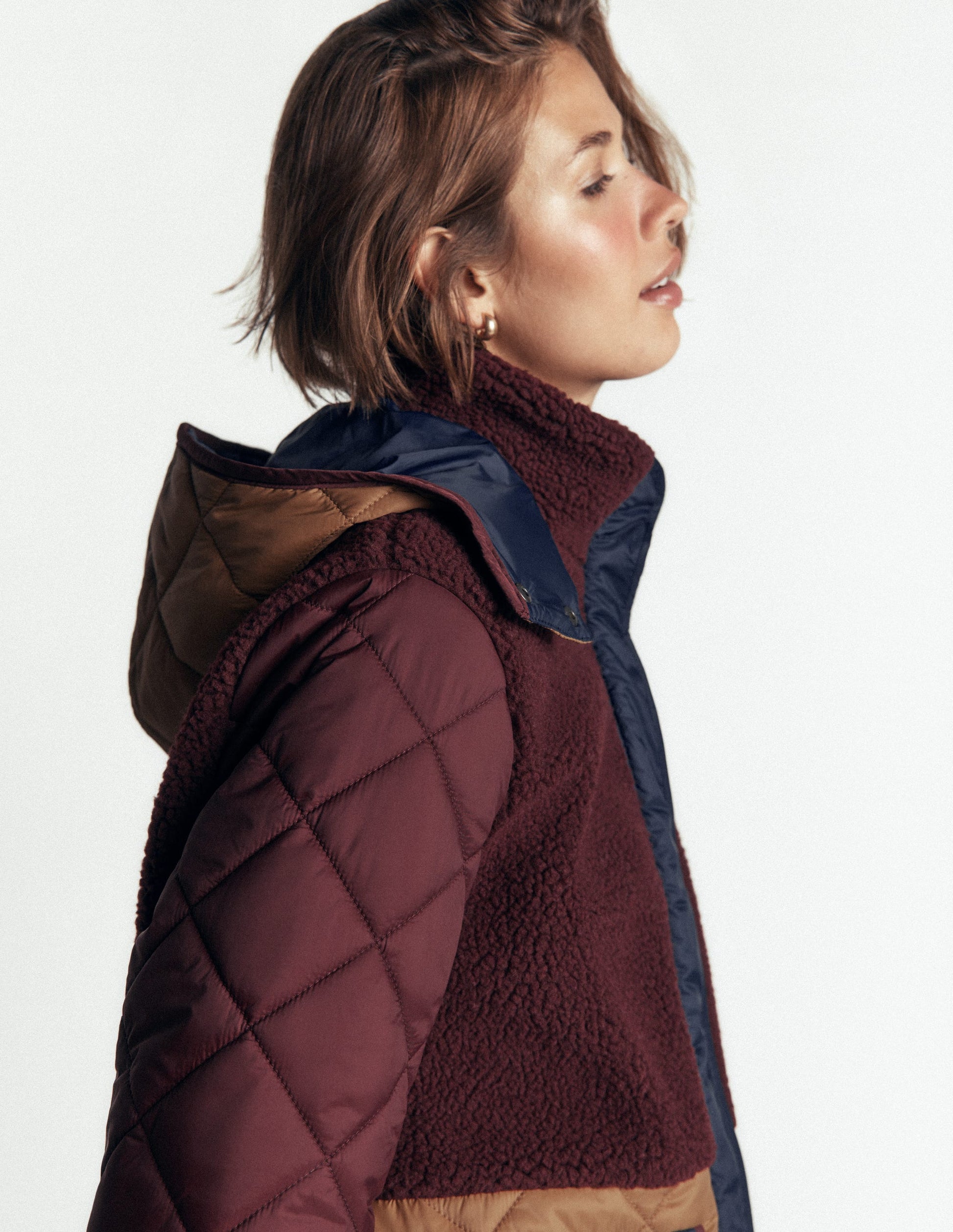 Borg Mix Coat-Deep Wisteria-5
