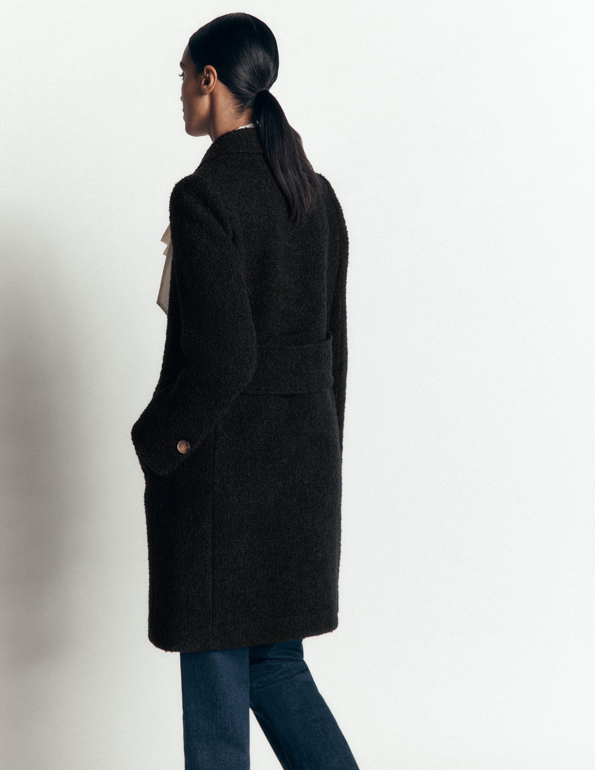 Aylesford Wool Coat-Black-3
