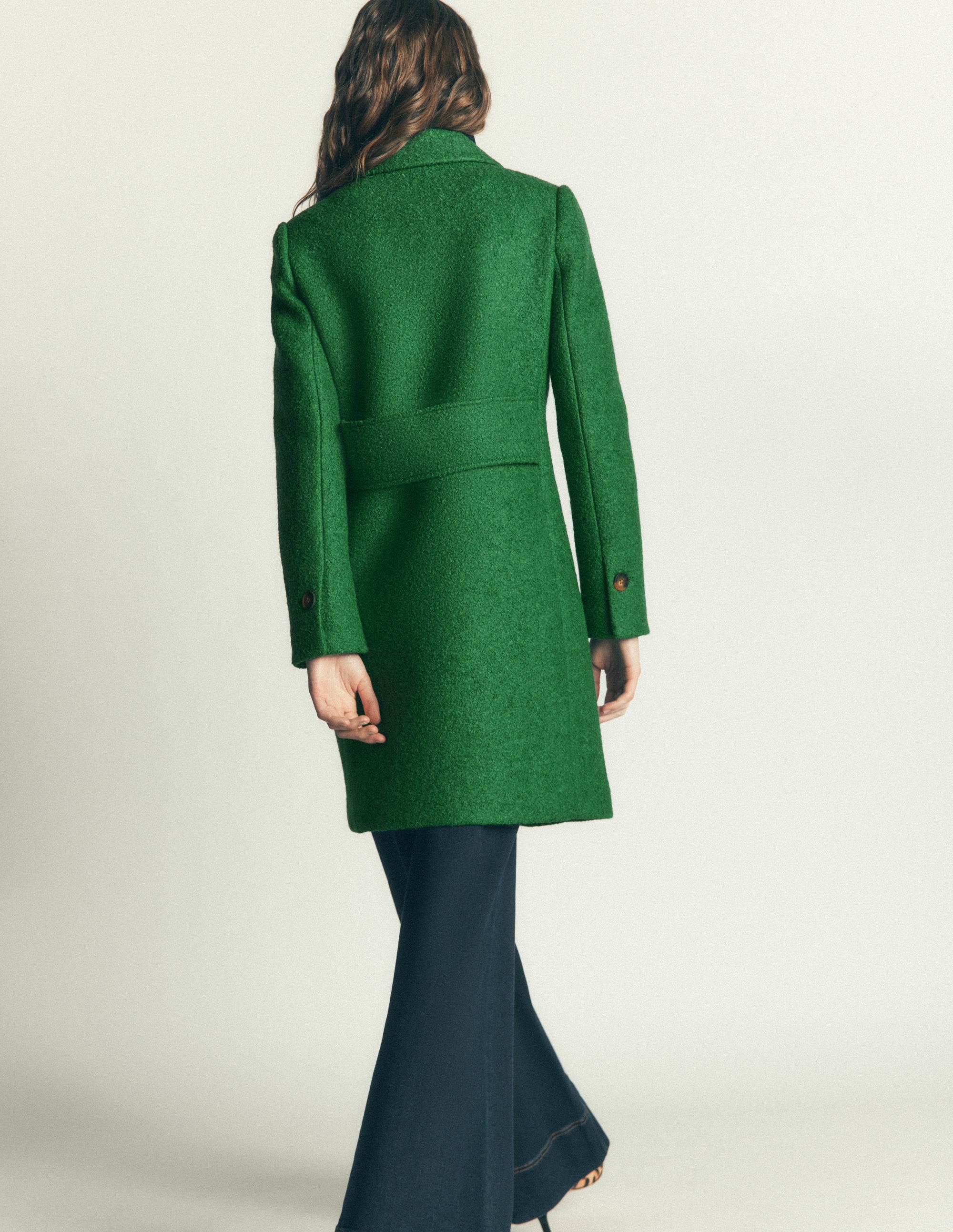 Aylesford Wool Coat - Fresh Green | Boden USA