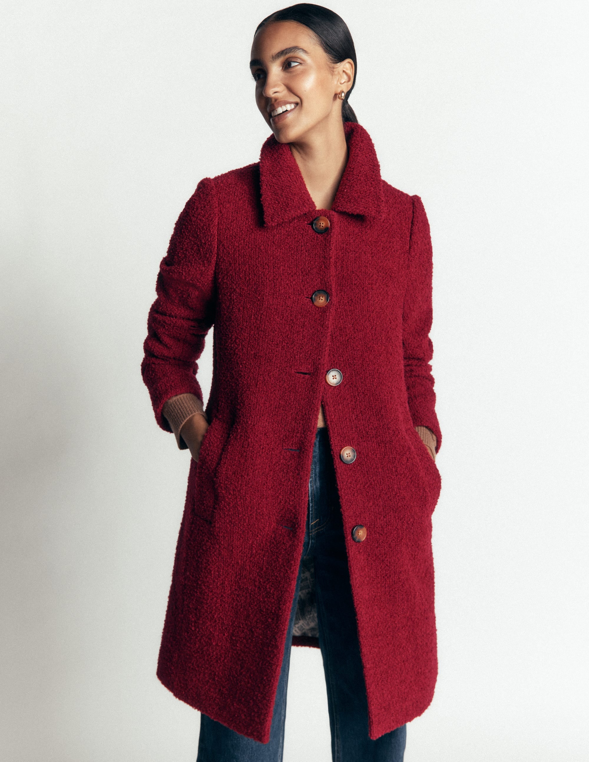 Aylesford Wool Coat-Vino - Image 6