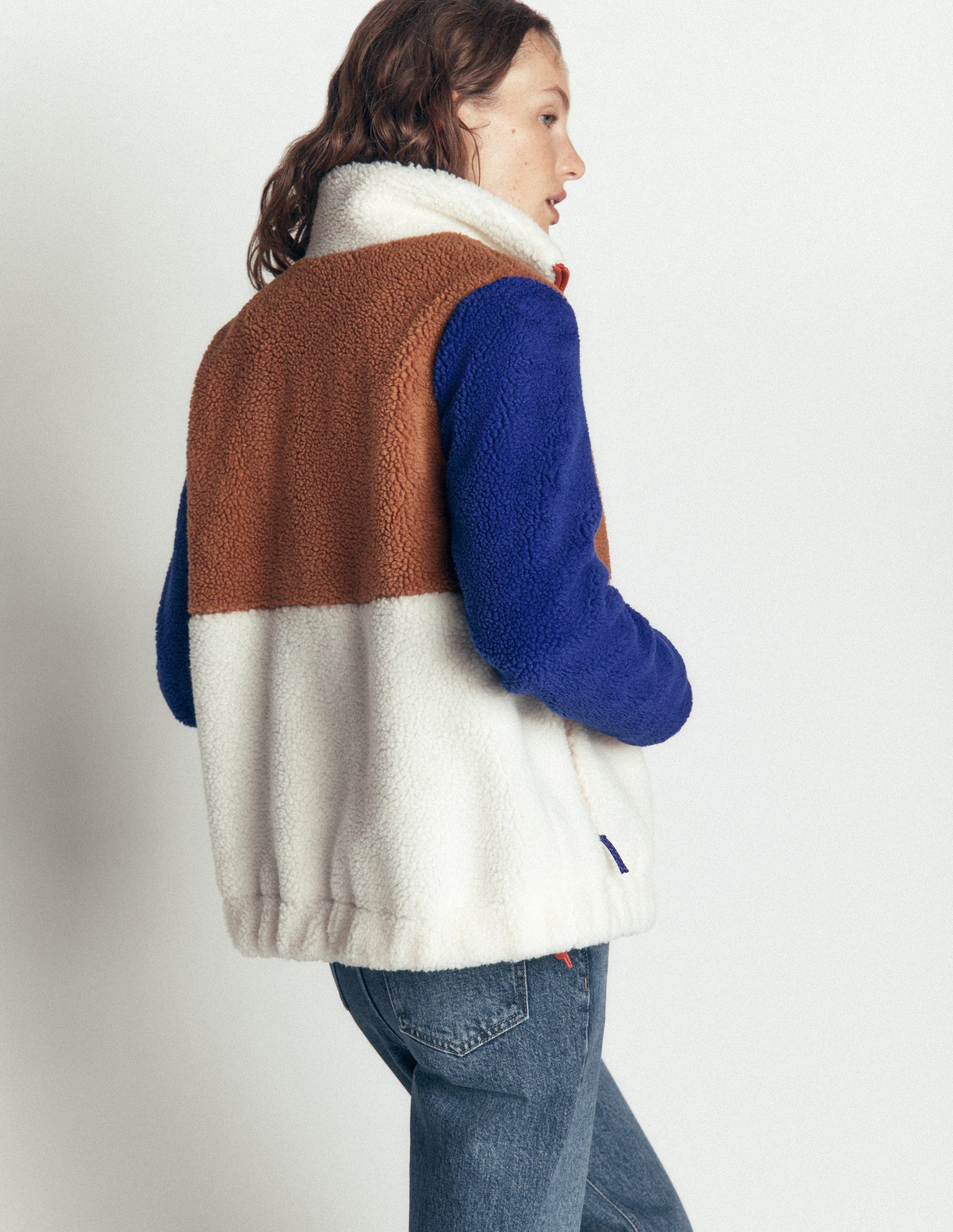 Alnwick Borg Jacket-Brown, Ivory Colour Block-3