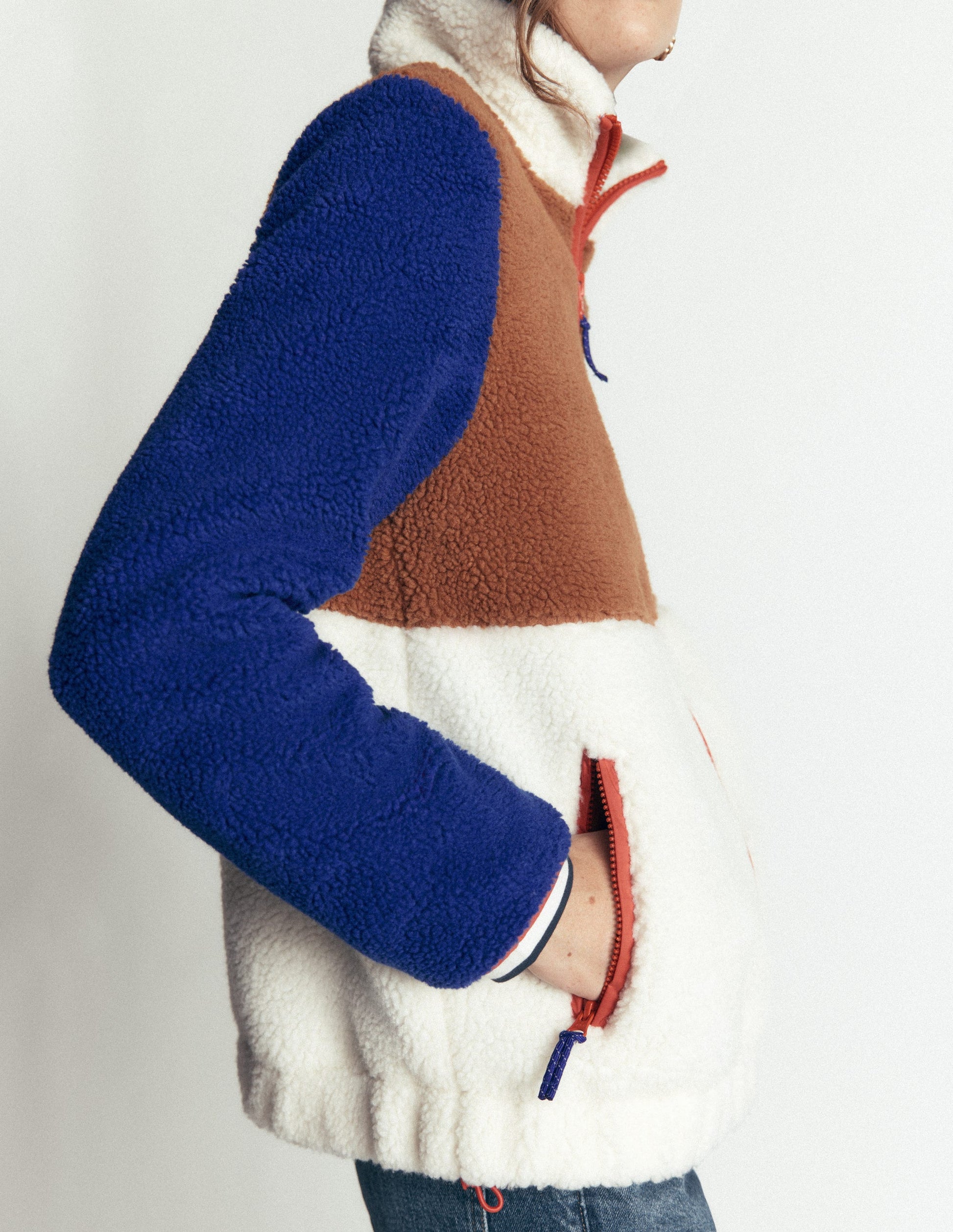 Alnwick Borg Jacket-Brown, Ivory Colour Block-5