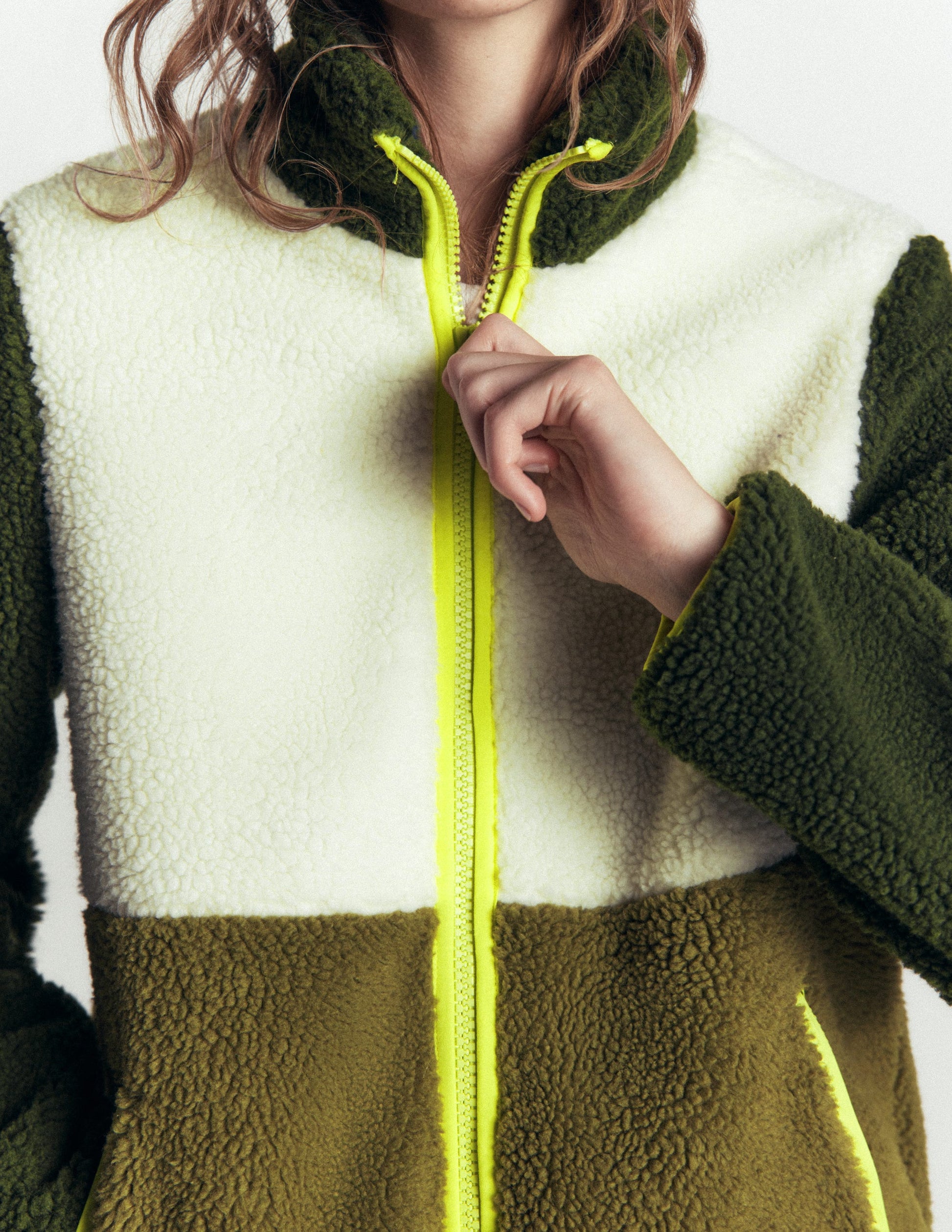 Alnwick Borg Jacket-Green, Ivory Colour Block-2