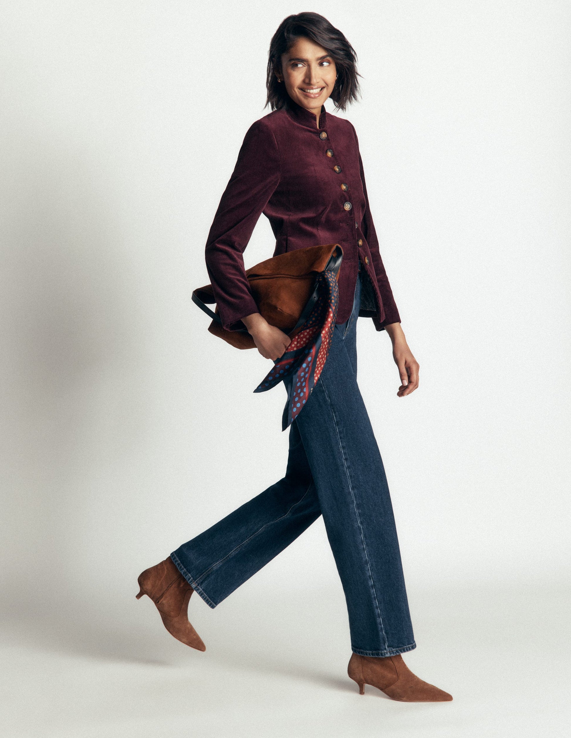 Hereford Military Cord Jacket-Dark Cherry-5