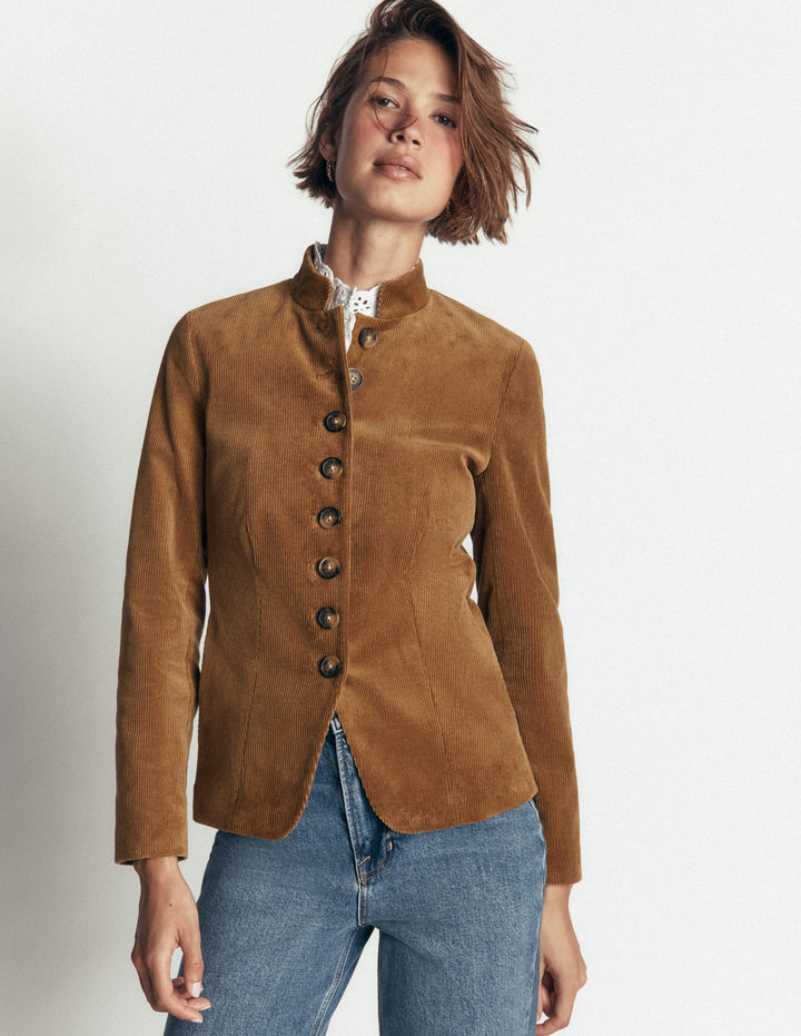 Hereford Military Cord Jacket-Gingerbread