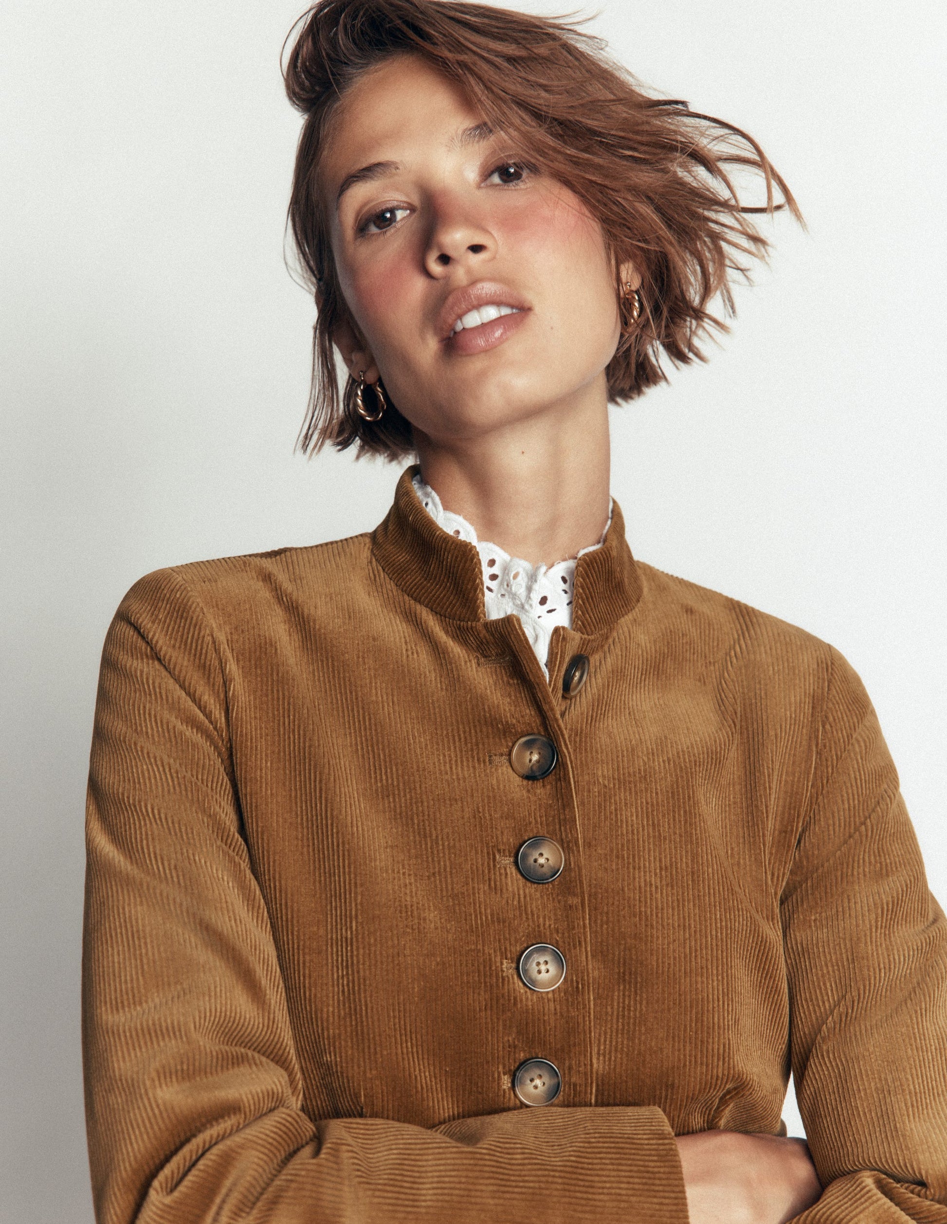 Hereford Military Cord Jacket-Gingerbread-2
