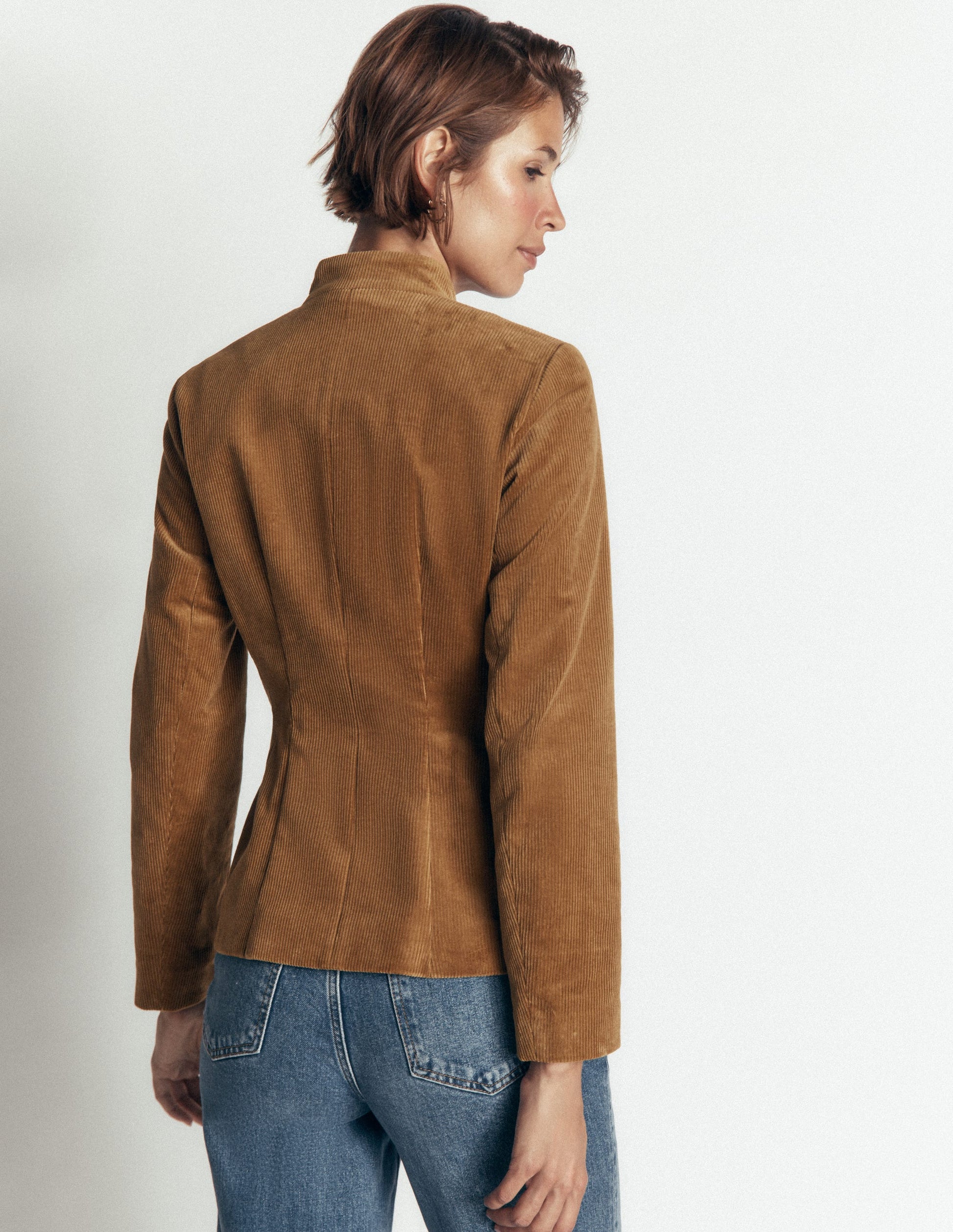 Hereford Military Cord Jacket-Gingerbread-3