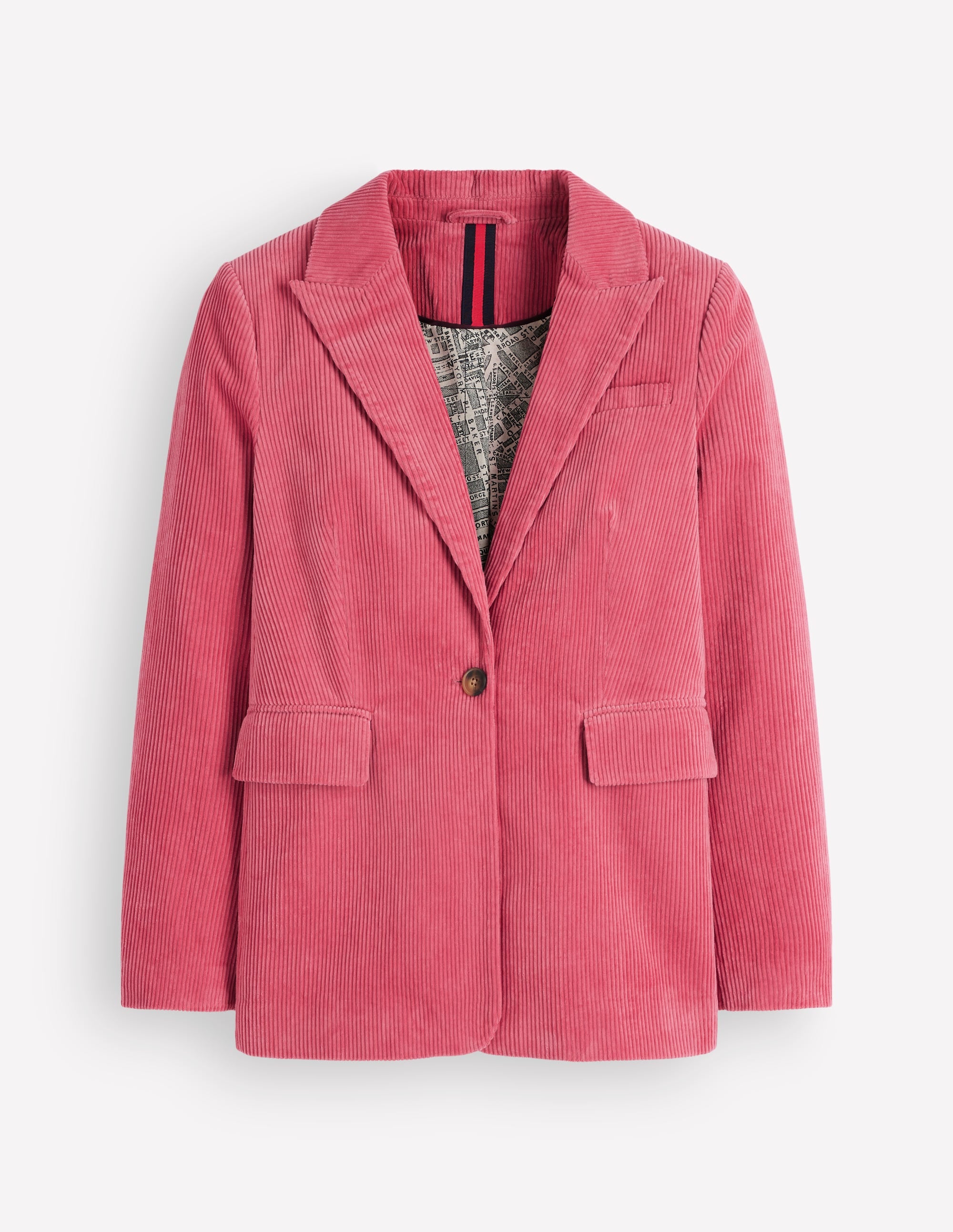 Woodbridge Cord Blazer-Cherry Blush - Image 6