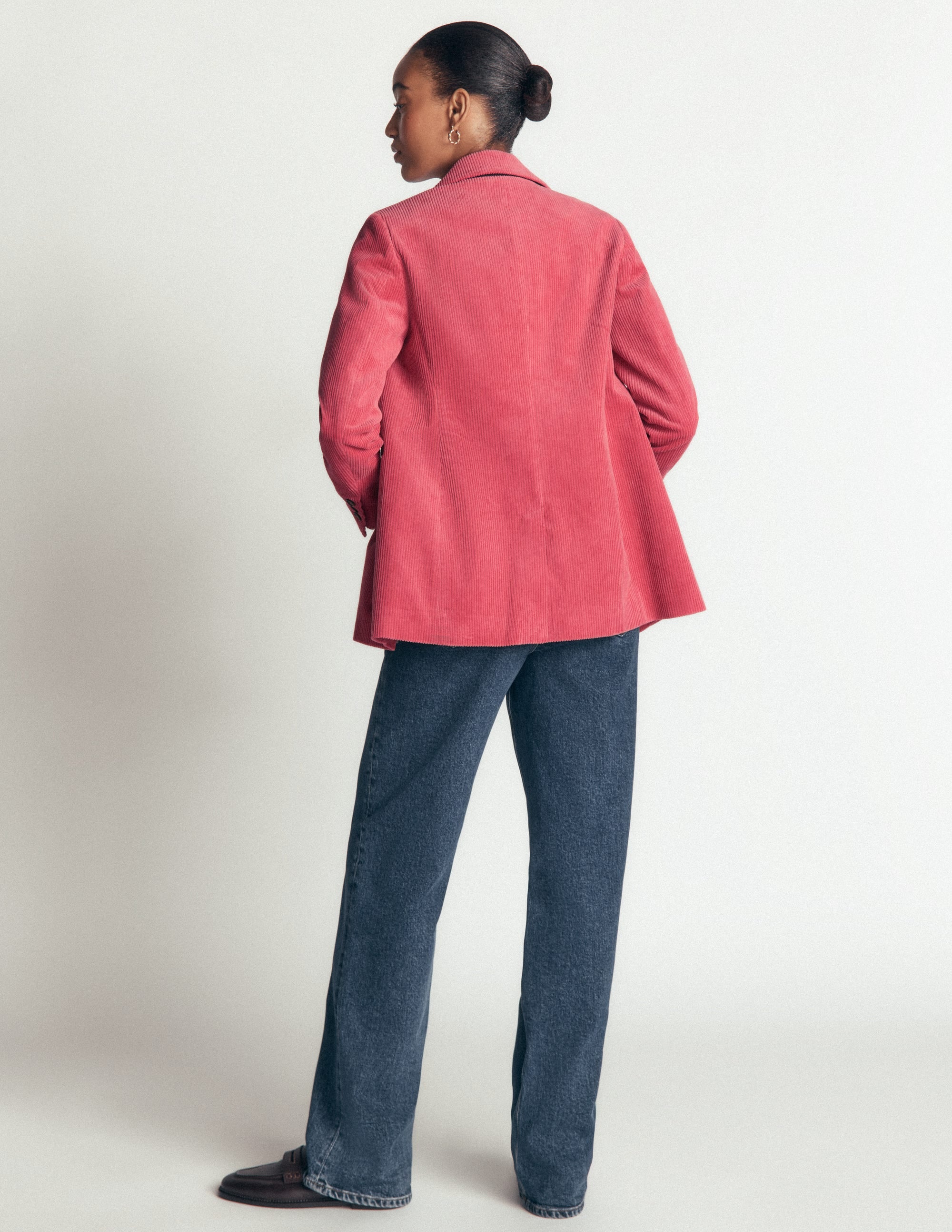 Woodbridge Cord Blazer-Cherry Blush - Image 3