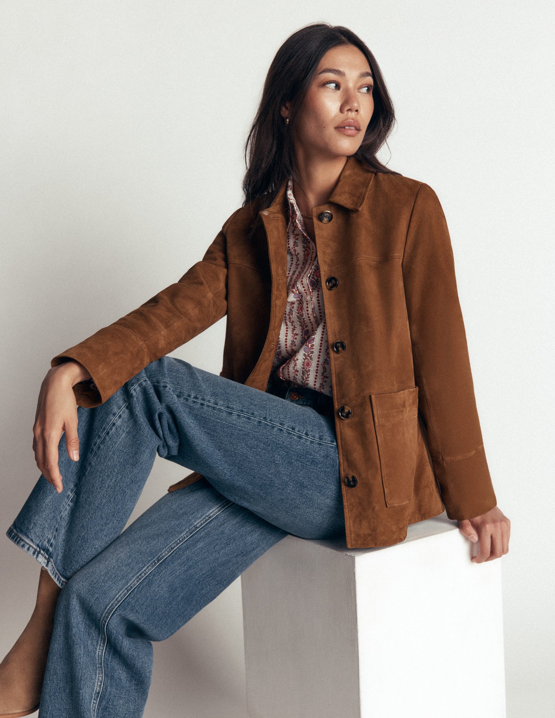 Fife Suede Chore Jacket-Tan-3