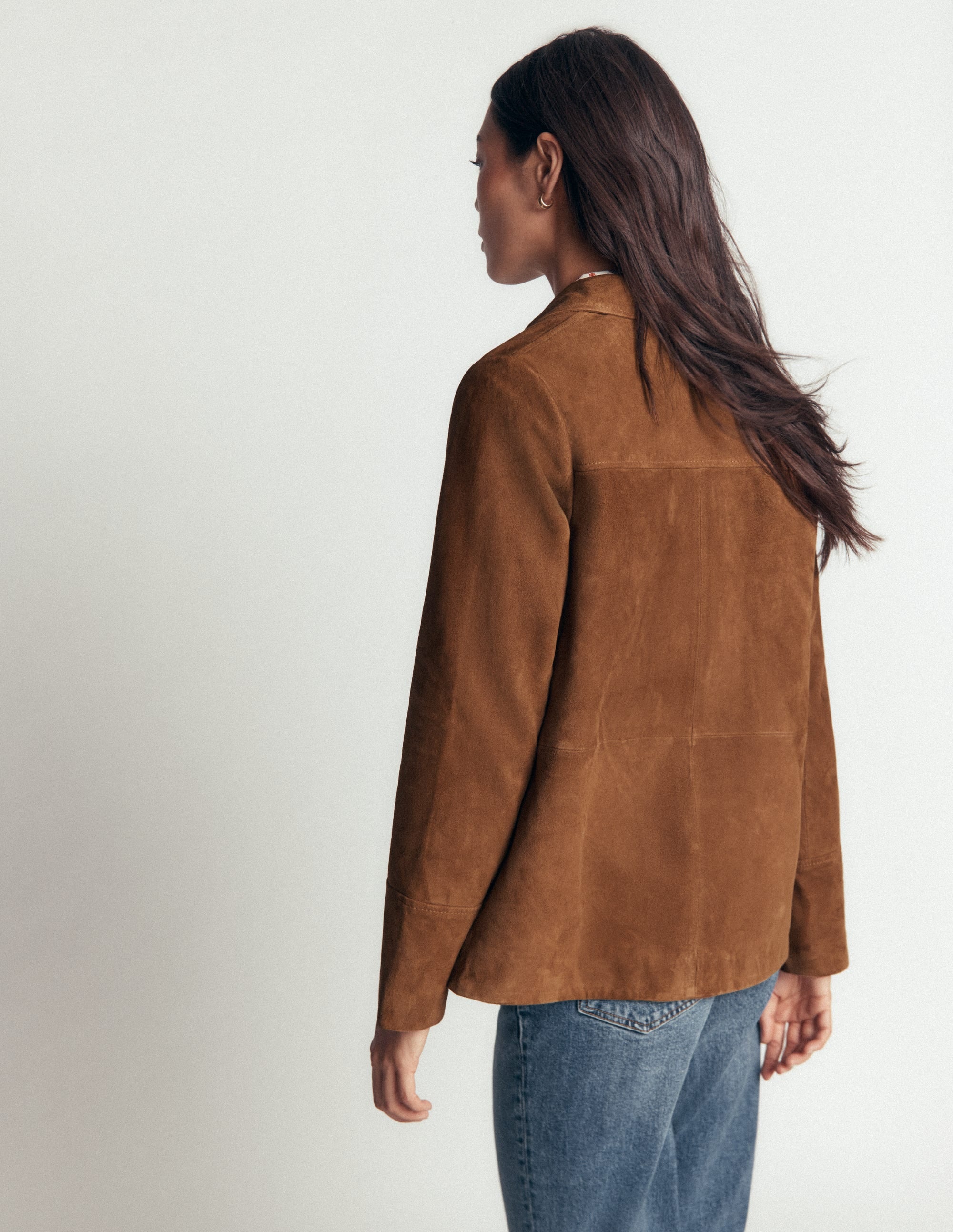 Fife Suede Chore Jacket-Tan - Image 4
