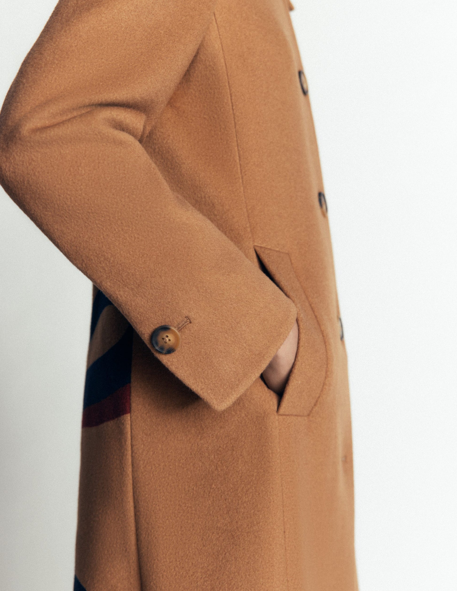 Aylesford Longline Coat-Camel Swooping Hearts-4