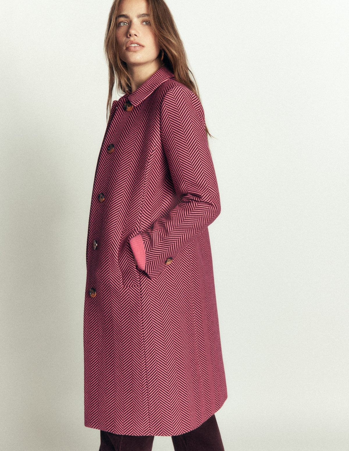 Aylesford Midi Coat-Herringbone-6