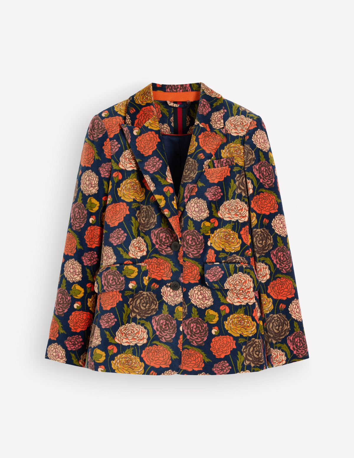 Stamford Velvet Blazer-Multi, Jewelled Bunch - Image 7