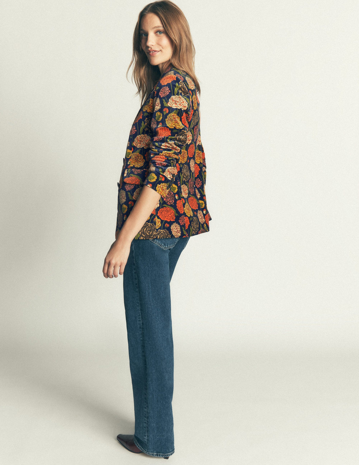 Stamford Velvet Blazer-Multi, Jewelled Bunch-4