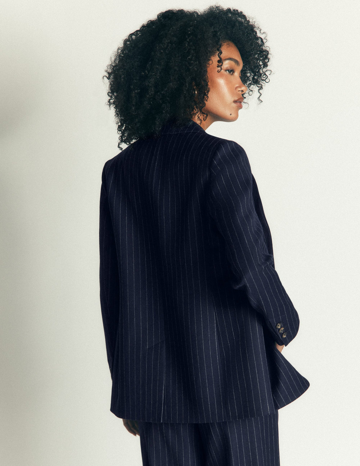 Woodbridge Wool Blazer-Navy Pinstripe-3
