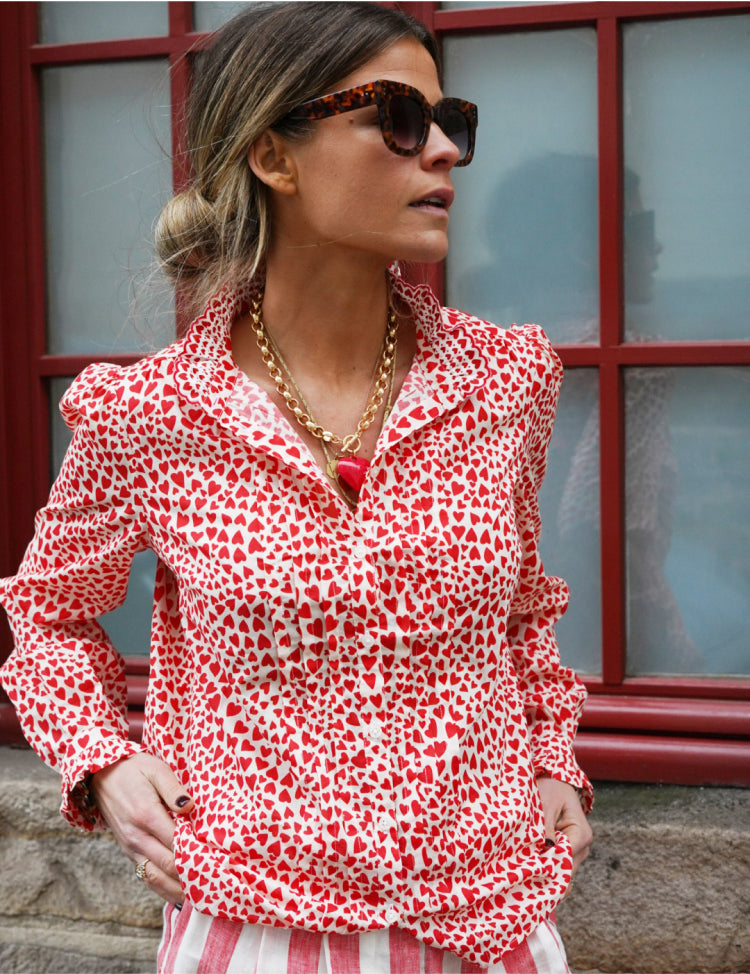 Women wearing a Boden Shirt