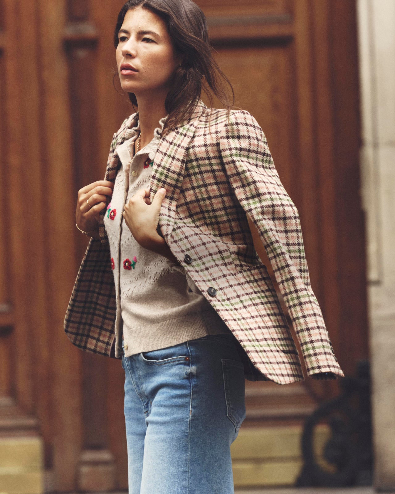 テーラードジャケット moon tweed jacket ジャケット BOM