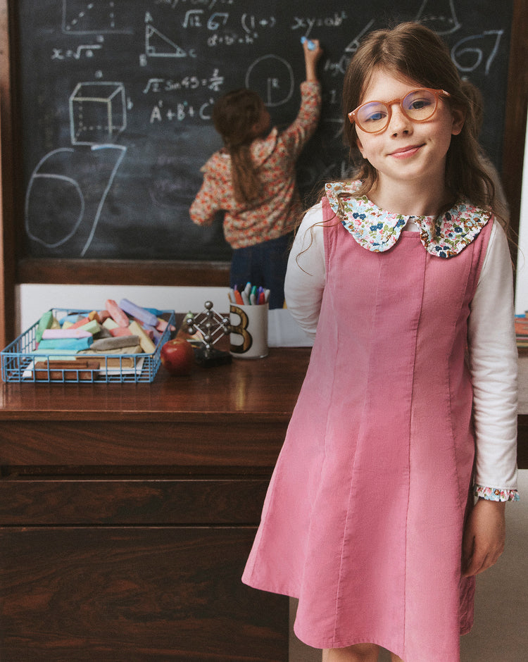 mini boden girls dresses Flower Hem Occasion Dress - Salmon Pink