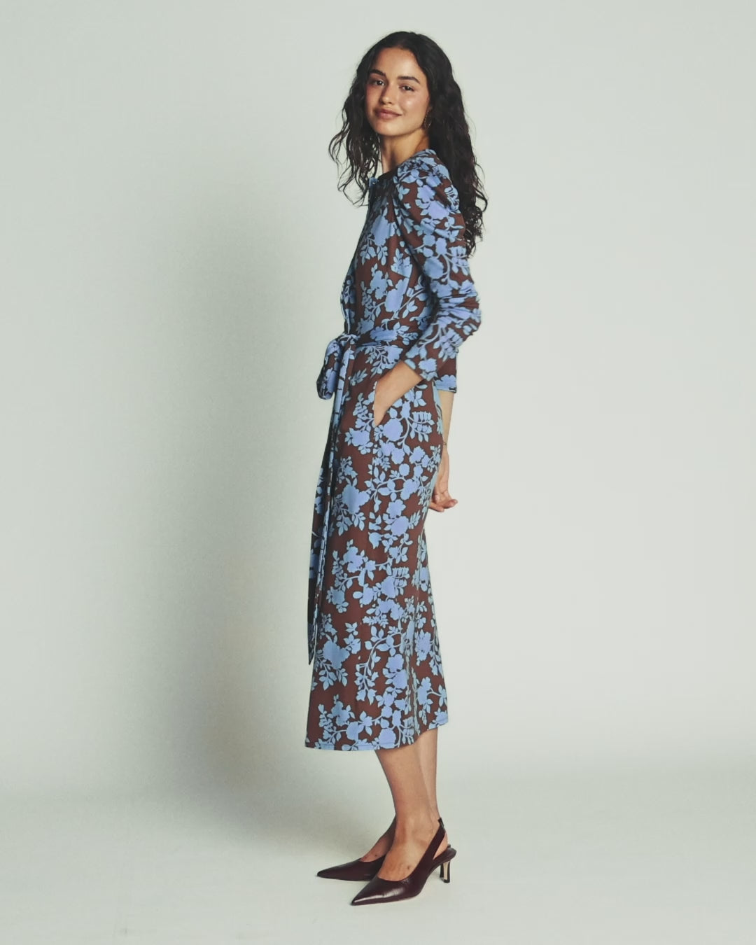 Honor Column Jersey Midi Dress