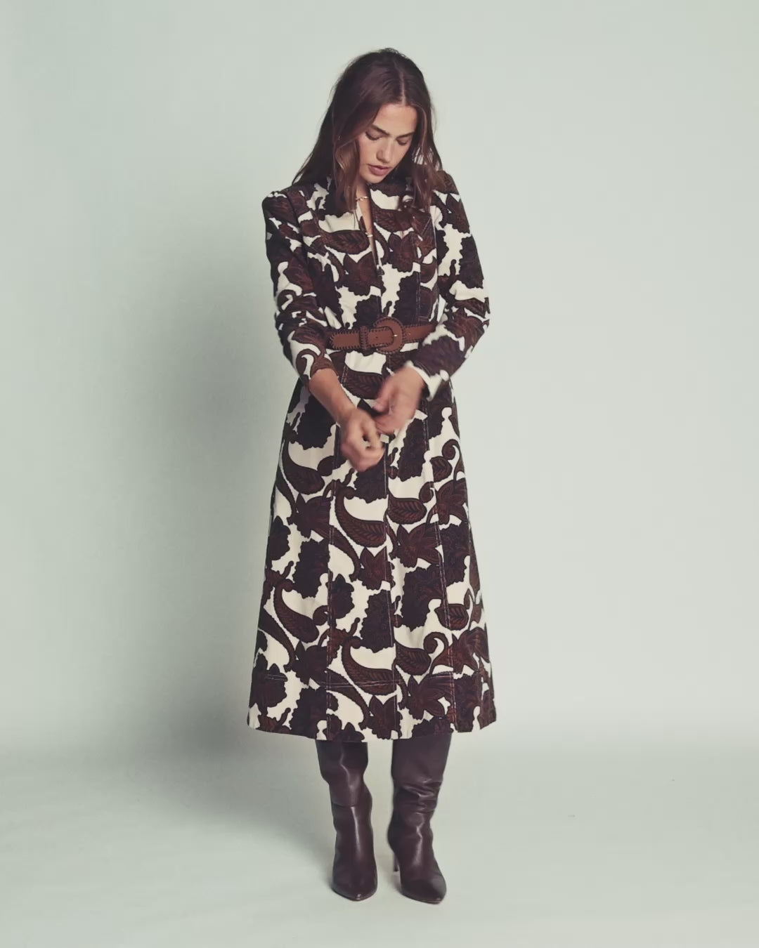 Una Cord Midi Dress