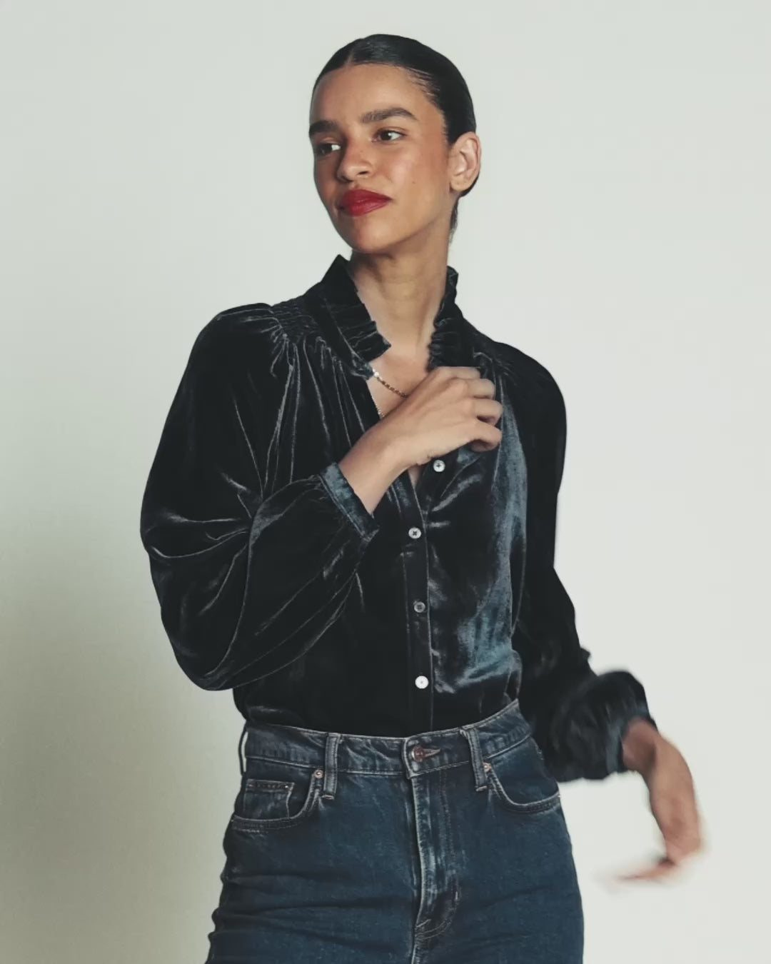 Erica Frill Velvet Top