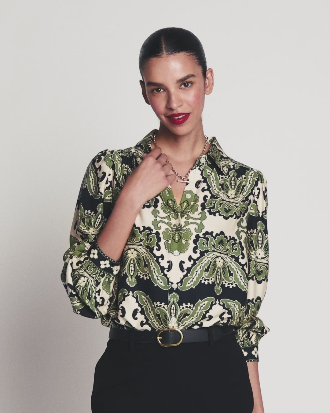 Long Sleeve Viscose Shirt