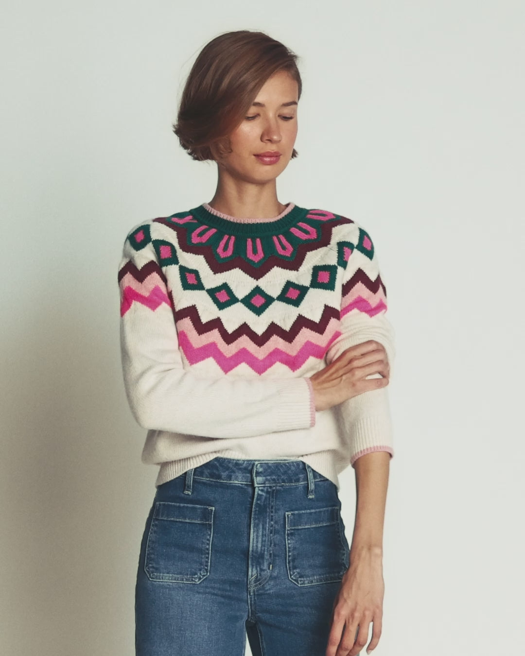 Mae Fair Isle Knitted Sweater